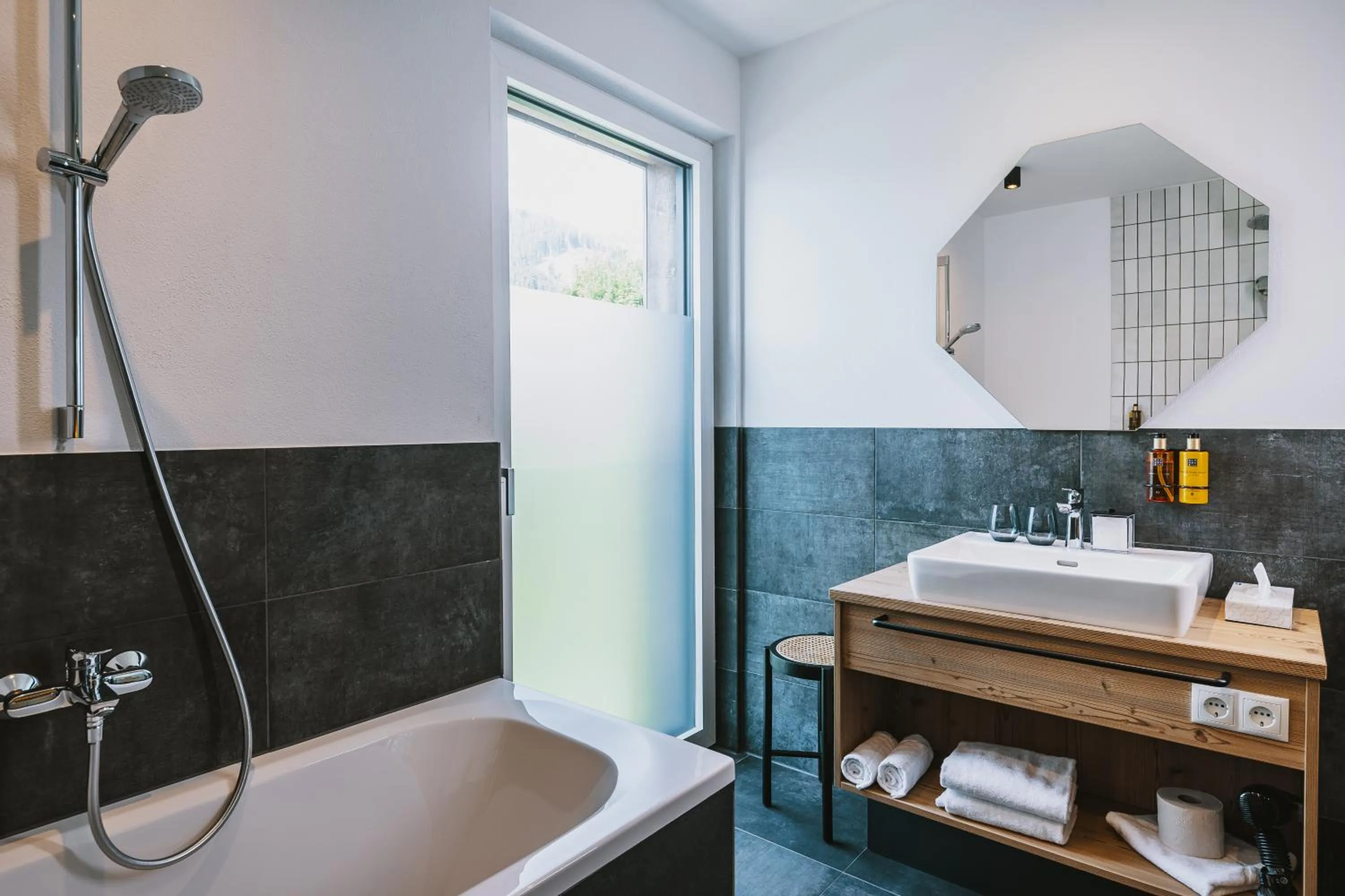 Bathroom in Nikolaus by AvenidA Panoramic Wellness Suites