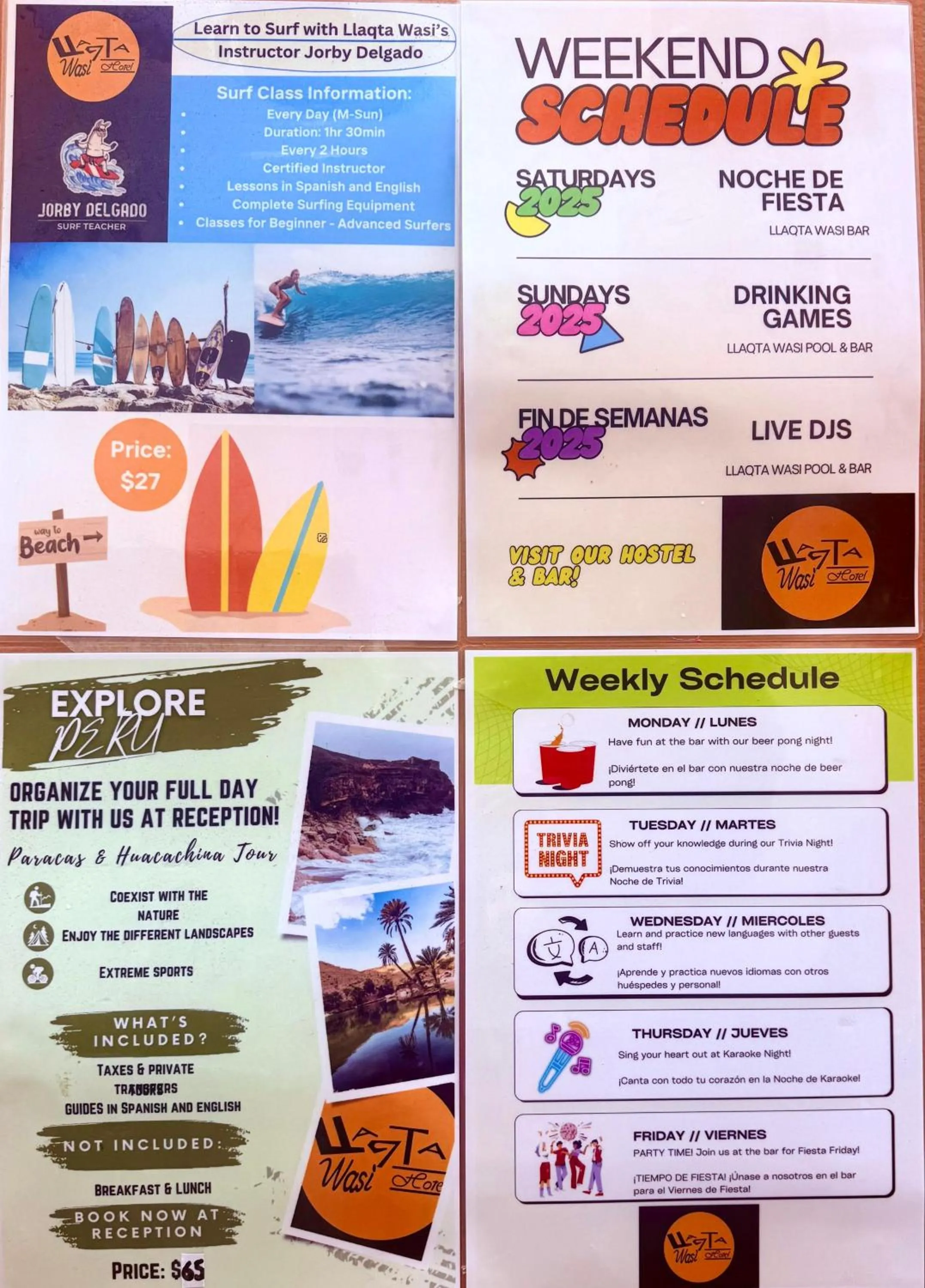 Activities in Llaqta Wasi