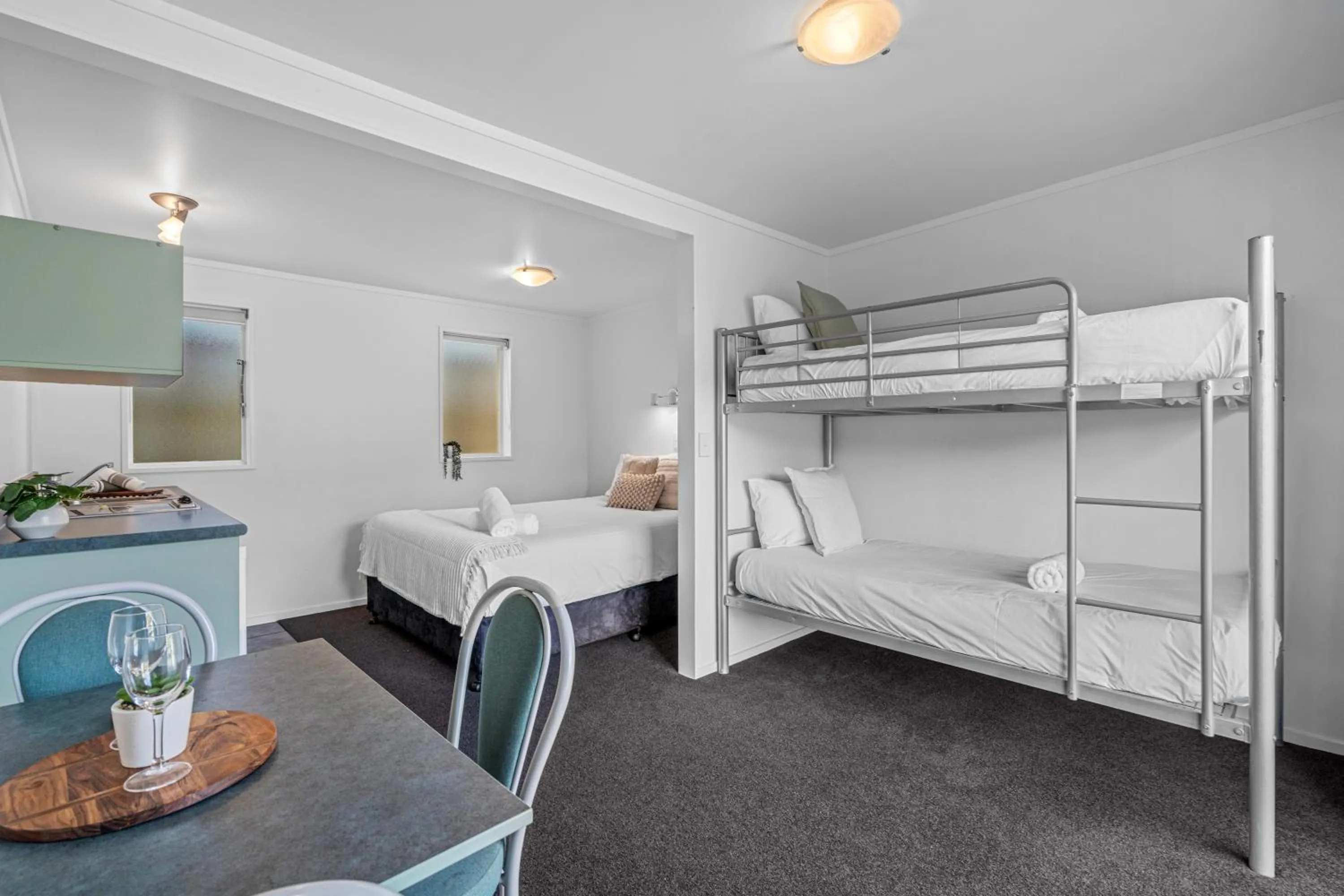 Bed in Tasman Holiday Parks Picton