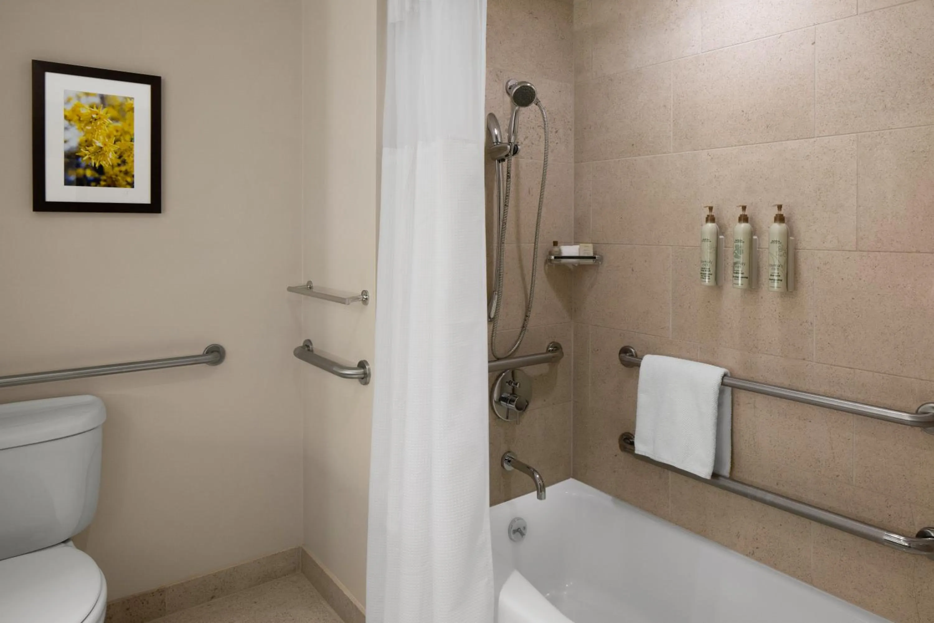 Shower in Renaissance Seattle Hotel