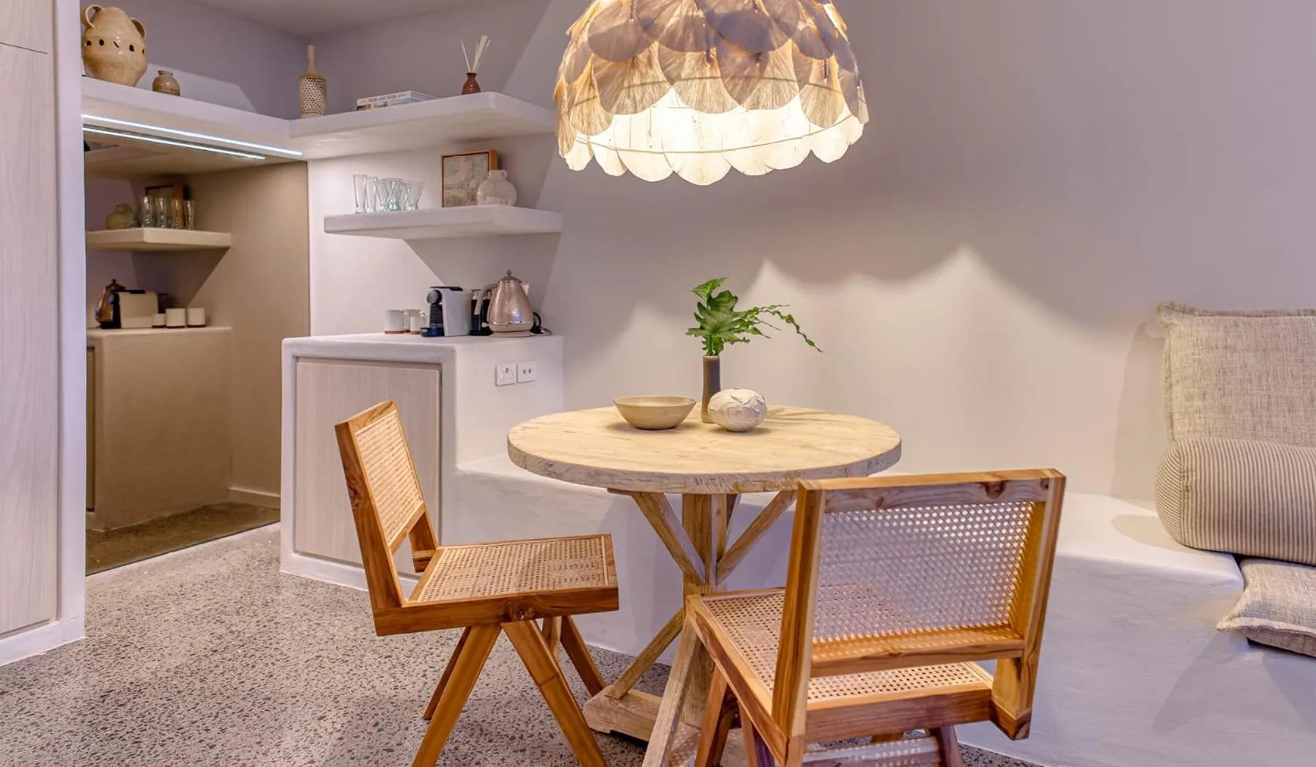 Seating area in HOLA Eumundi