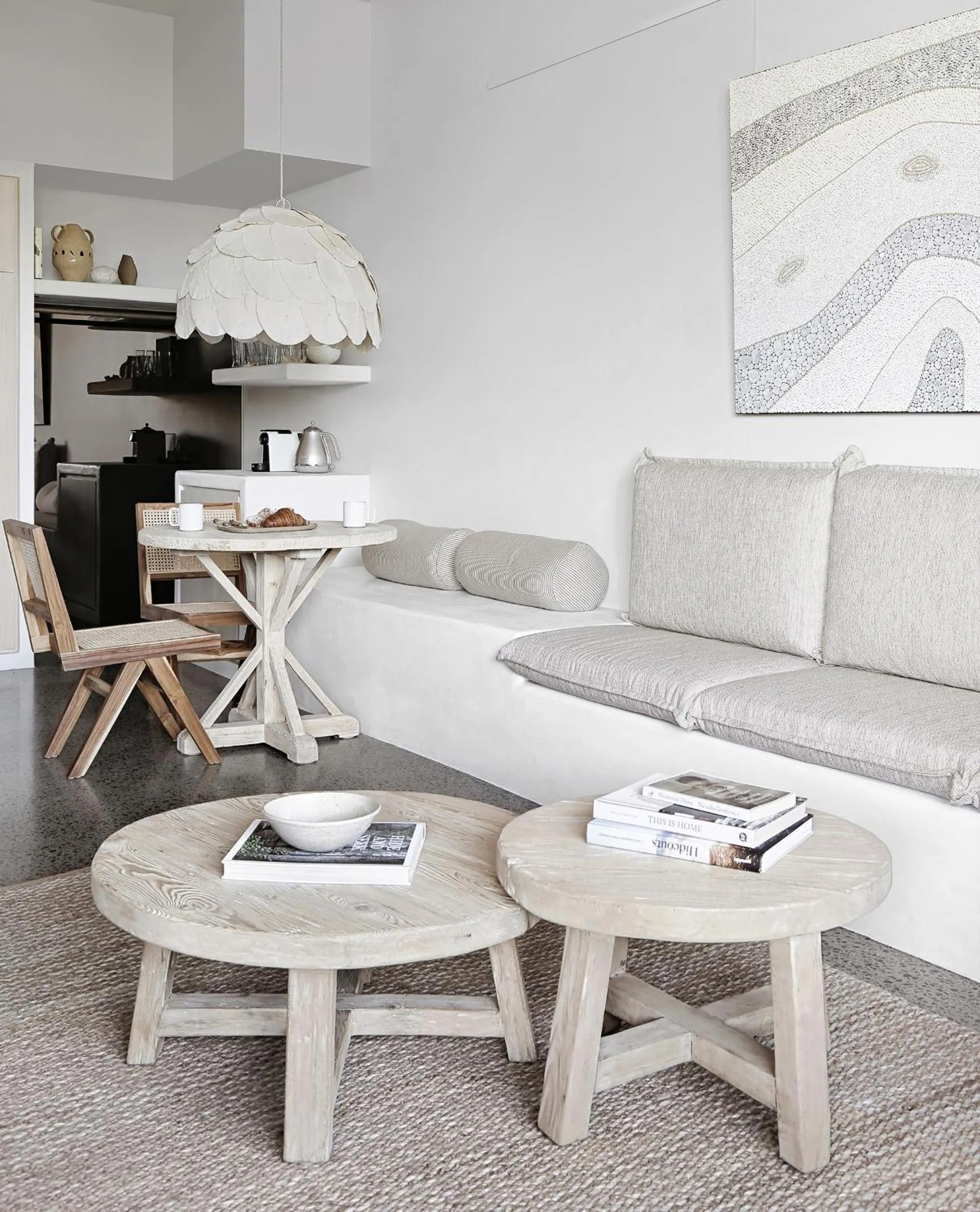 Seating area in HOLA Eumundi