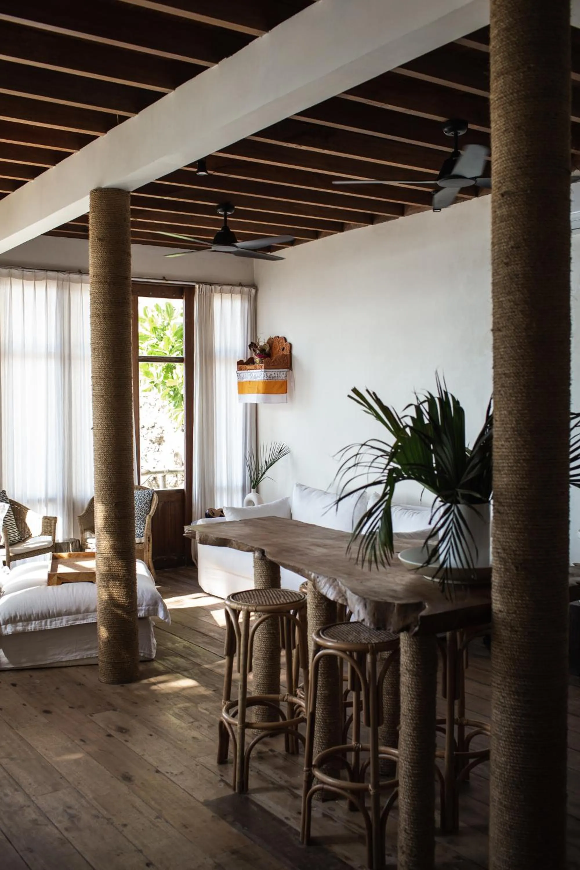 Seating area in Uluwatu Surf Shack