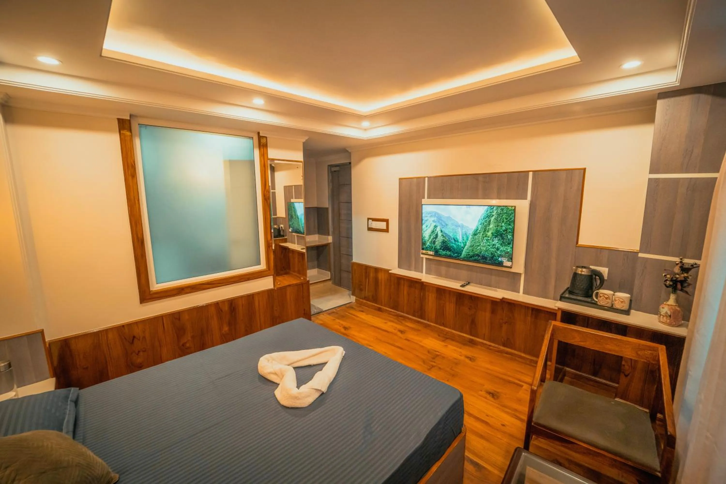 TV and multimedia in Singhs BnB by Lazy Getaways