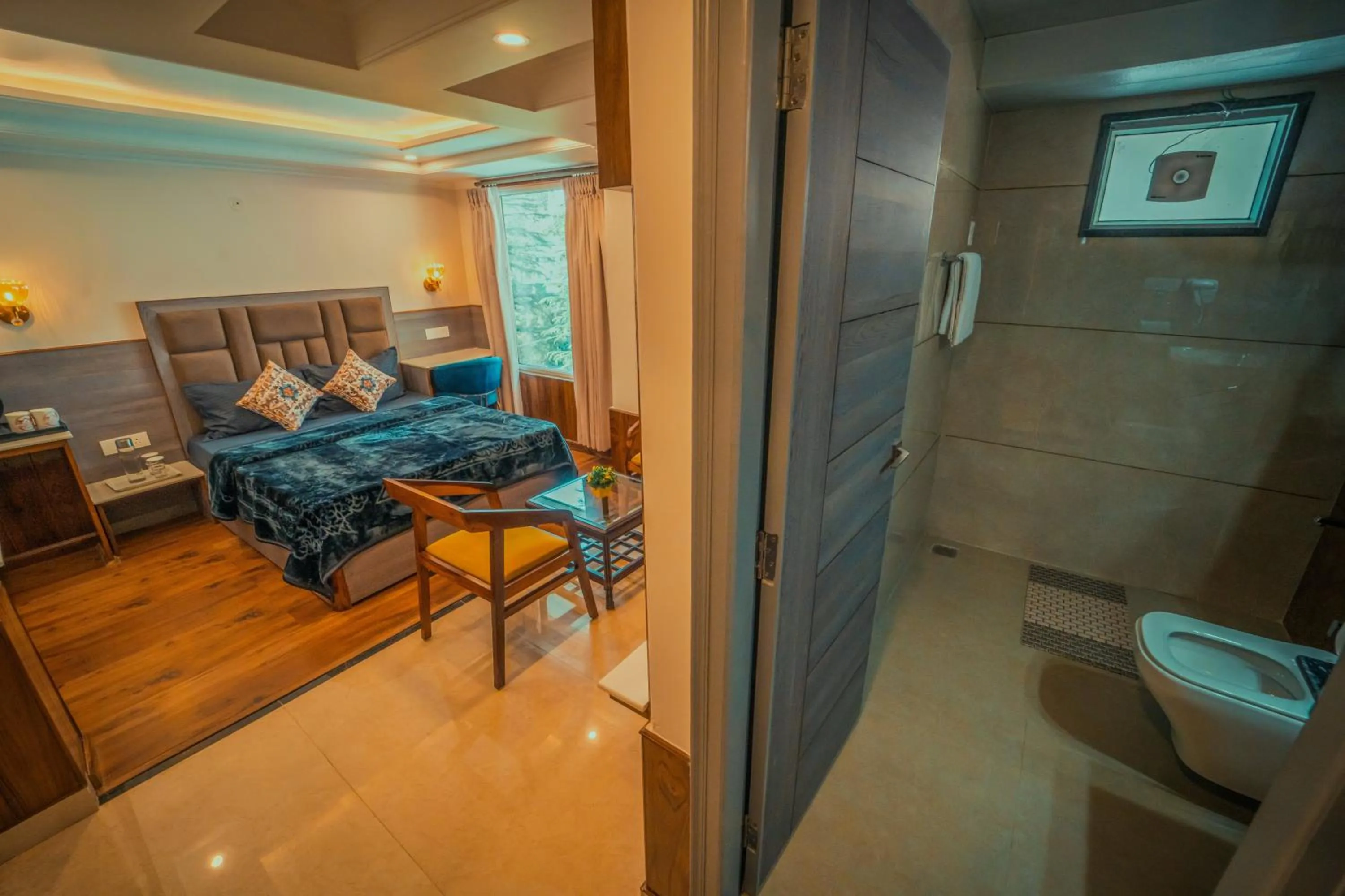 Toilet, Bed in Singhs BnB by Lazy Getaways