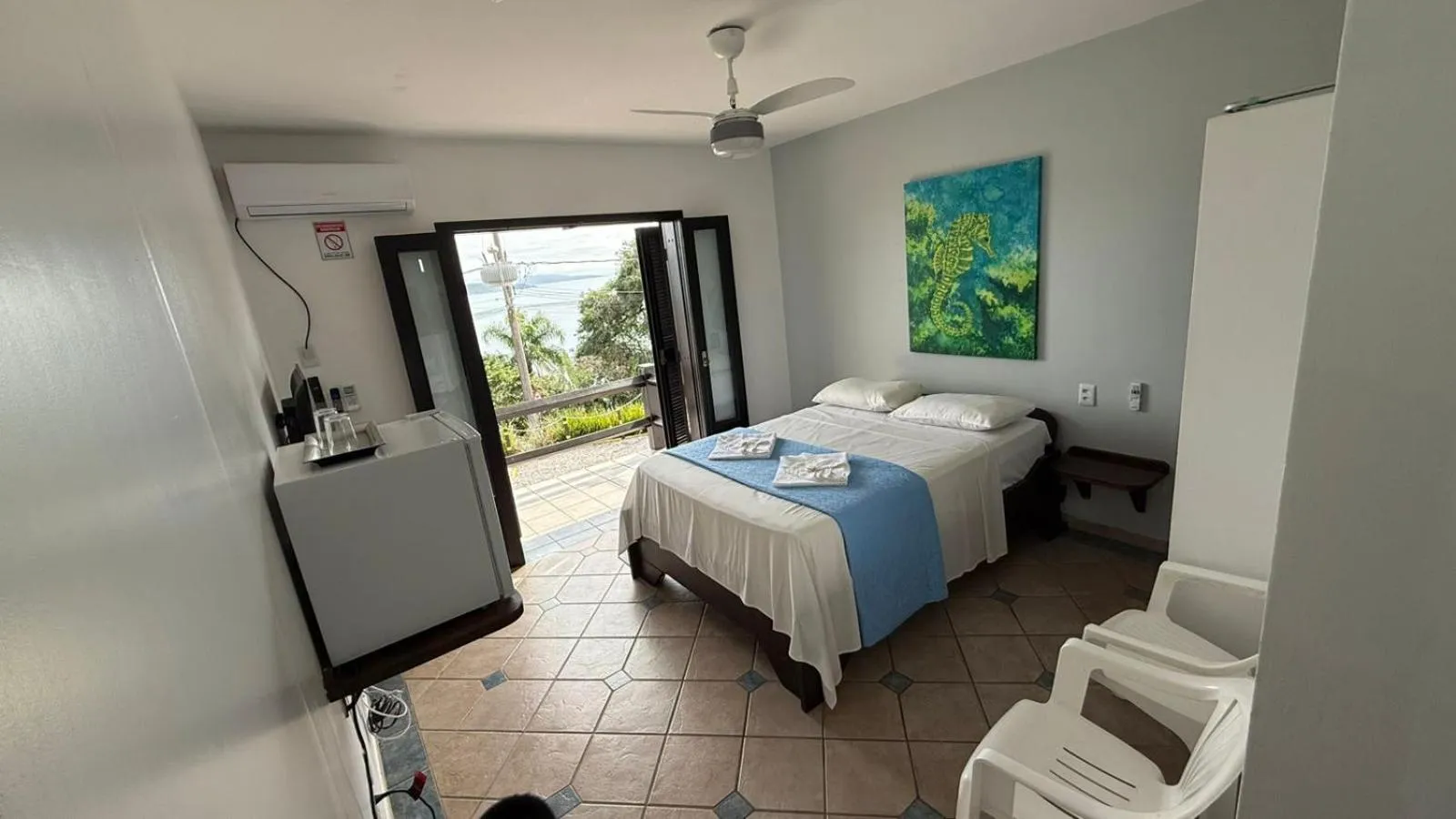 Bed in Pousada Caminho do Mar