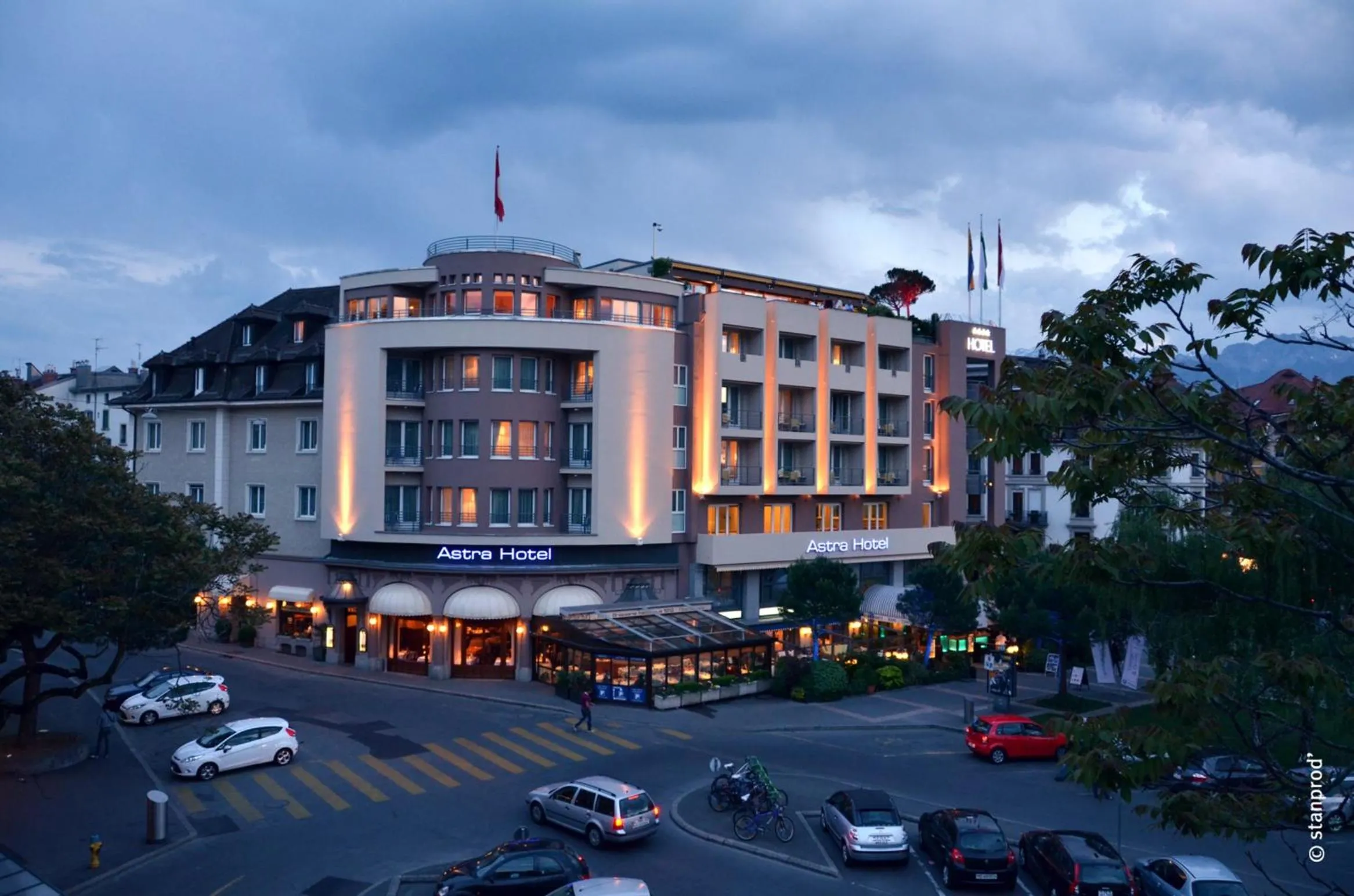 Property building in Astra Vevey Hotel & Restaurant