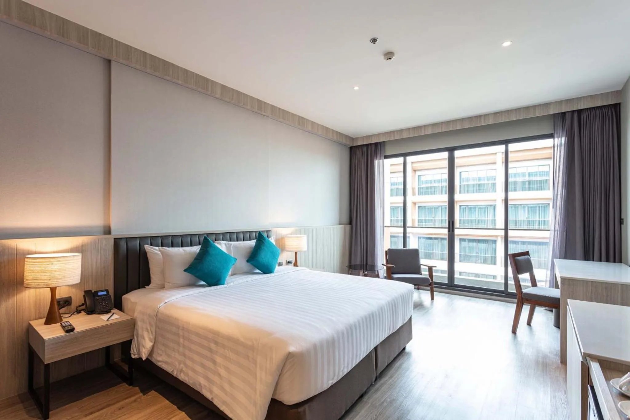 Balcony/Terrace, Bed in Laguna Grand Hotel & Spa Songkhla