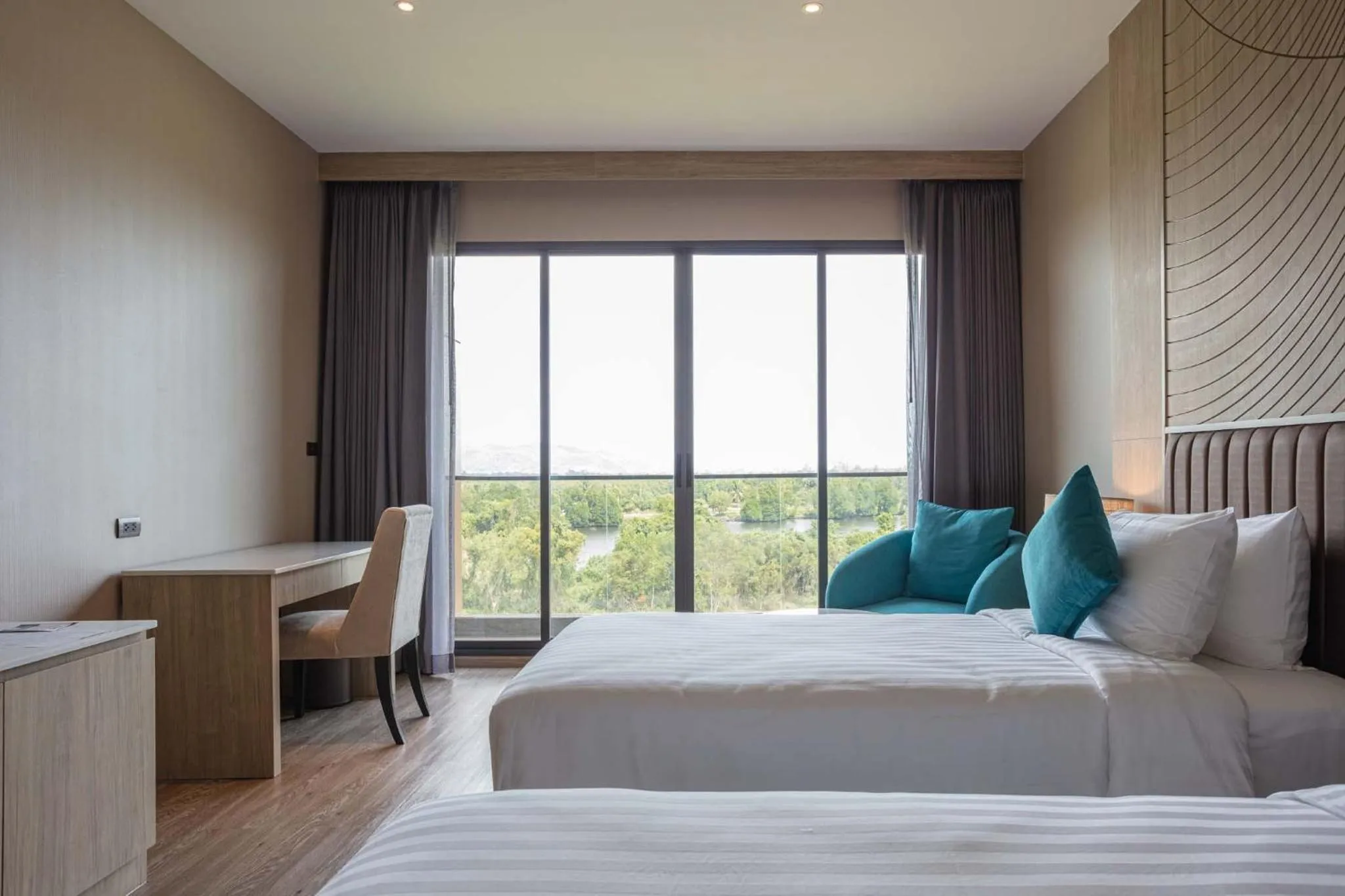 Balcony/Terrace, Bed in Laguna Grand Hotel & Spa Songkhla