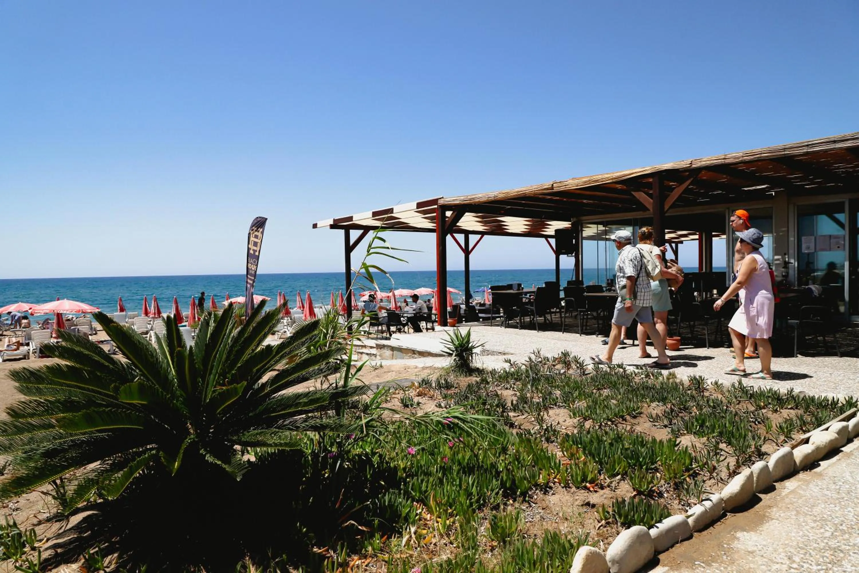 People in Side Amour Hotel