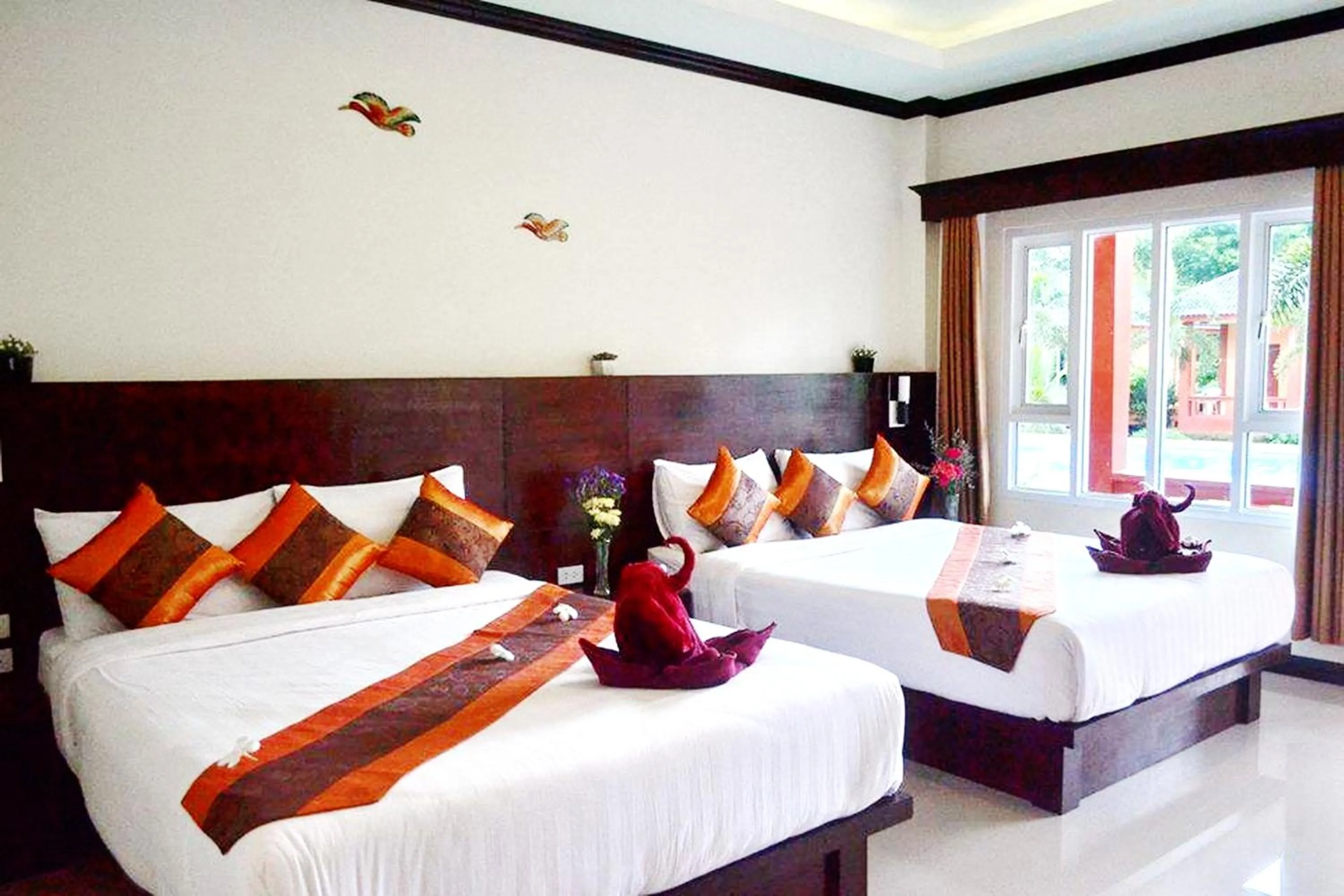 Bed in Peaceful Resort , Long Beach - Koh Lanta