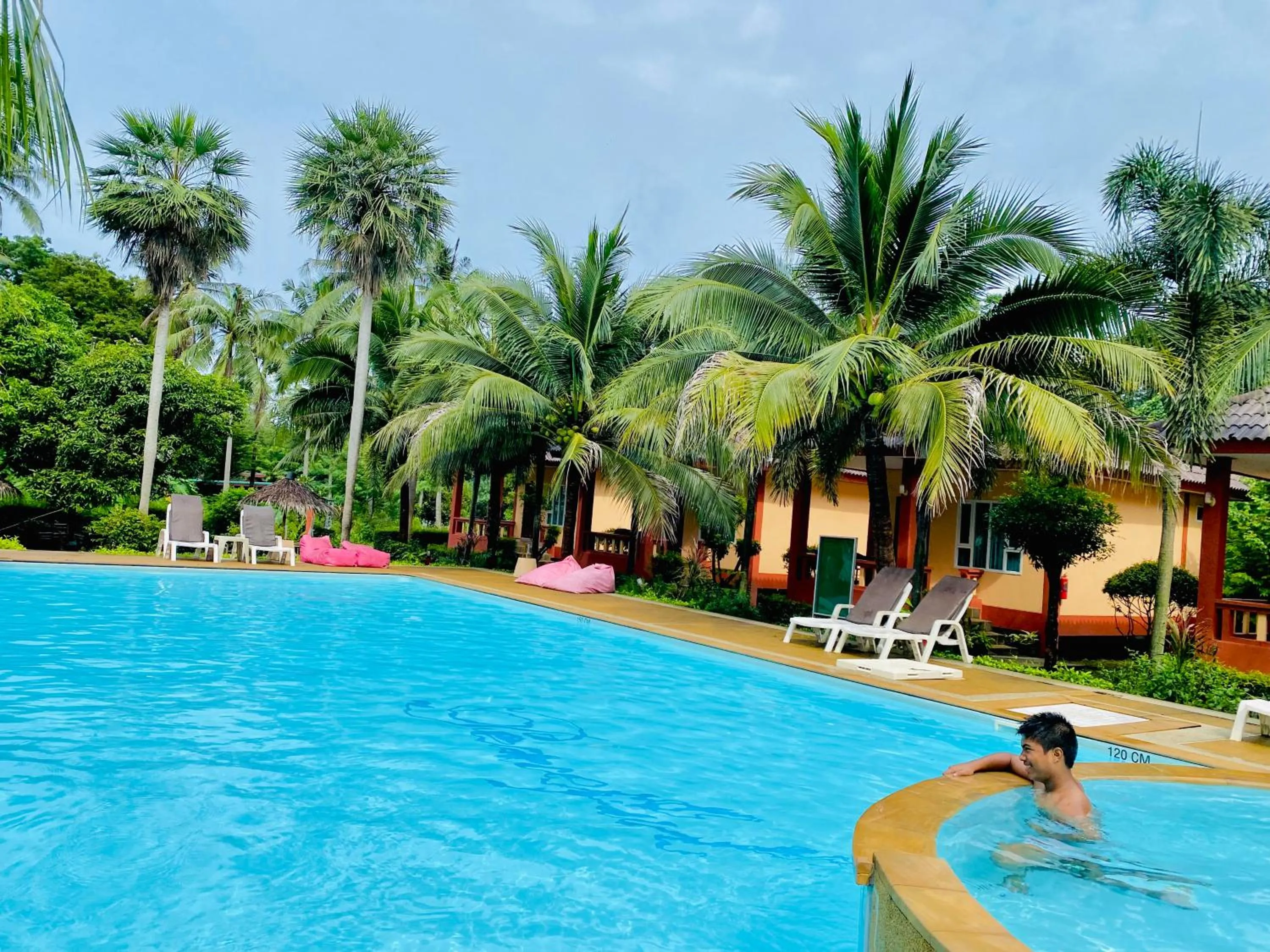Pool view in Peaceful Resort , Long Beach - Koh Lanta