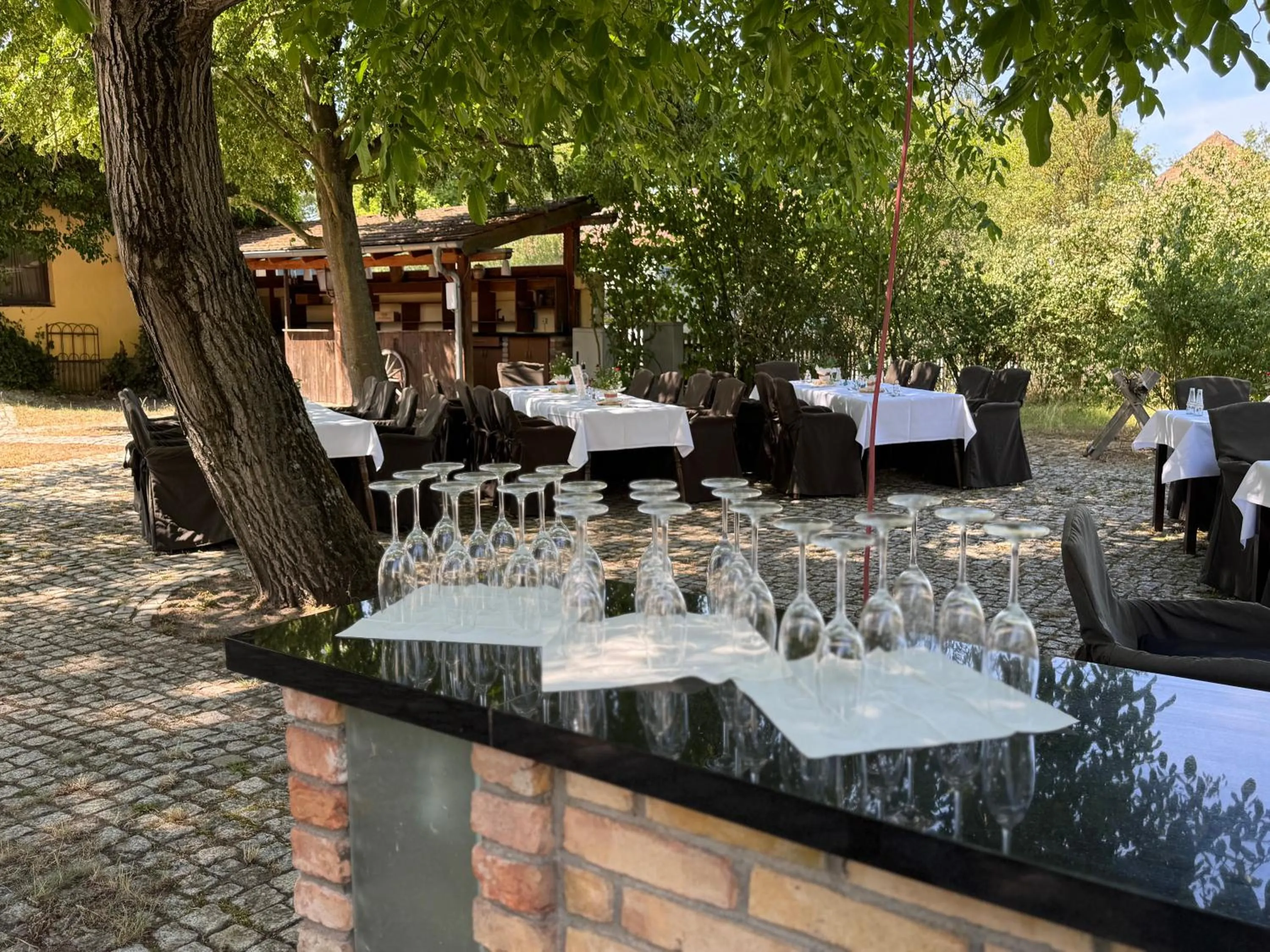 Garden view in Hotel Zur Linde Dein Self Check In