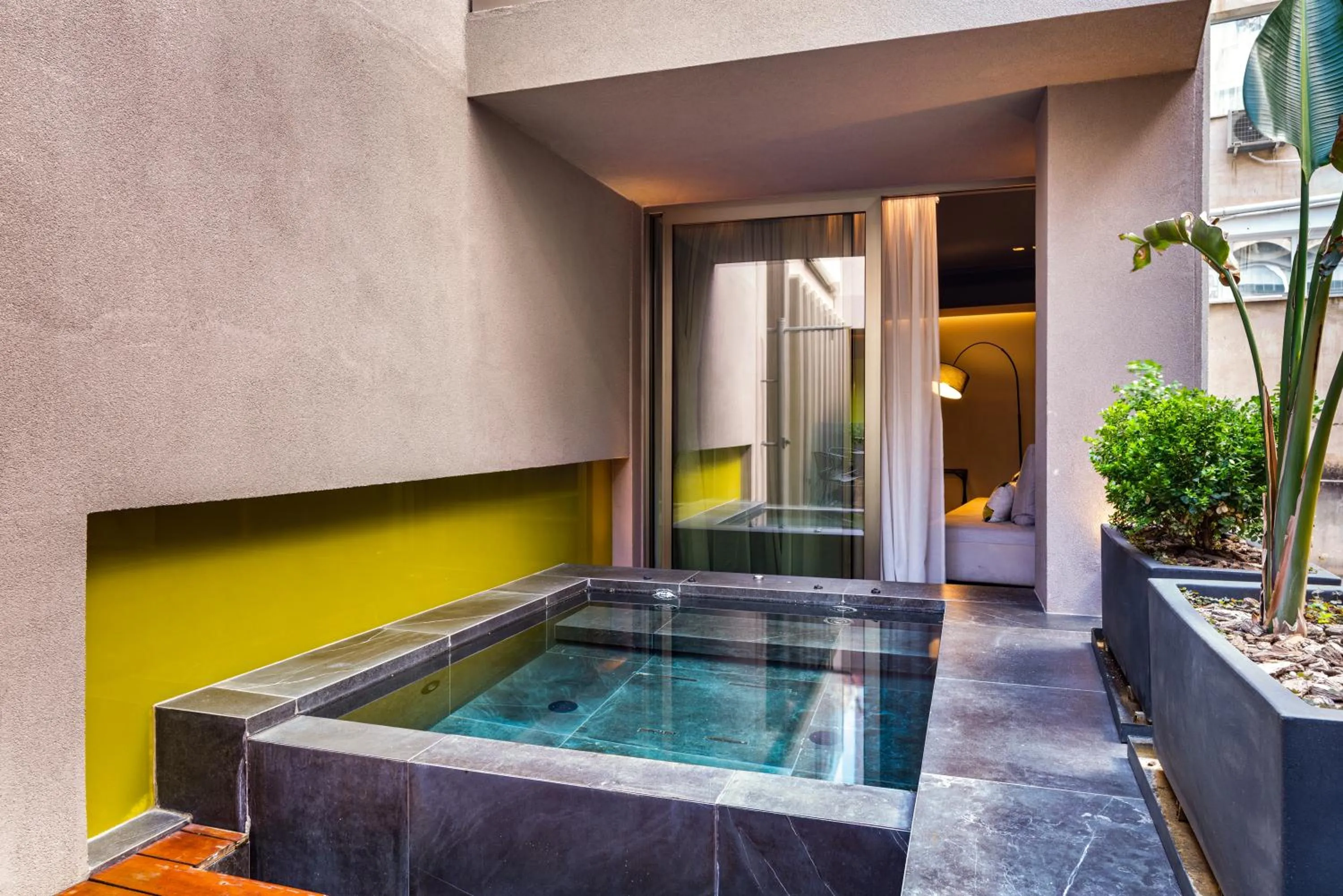 Pool view in Athens Dom Hotel