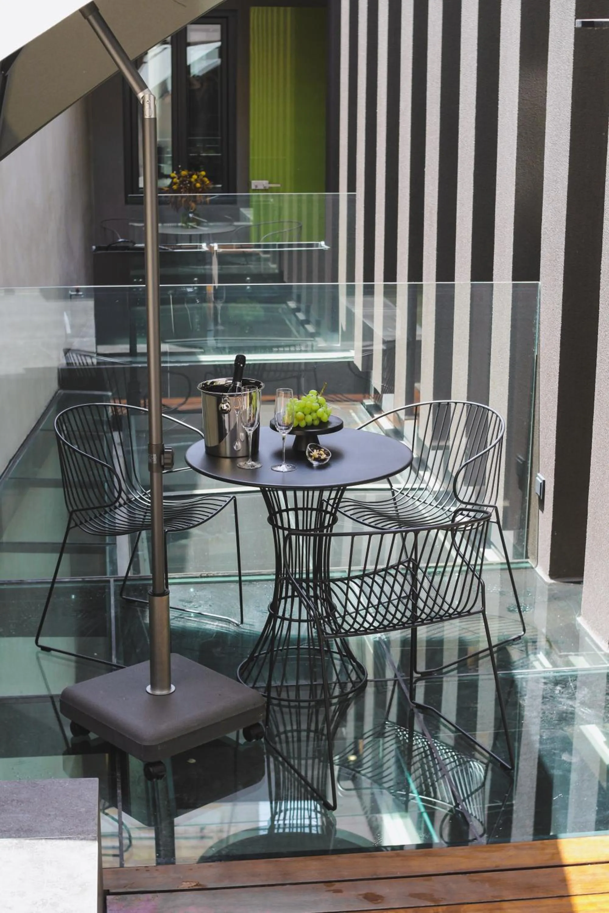 Patio in Nikiou Suites Luxury Residence
