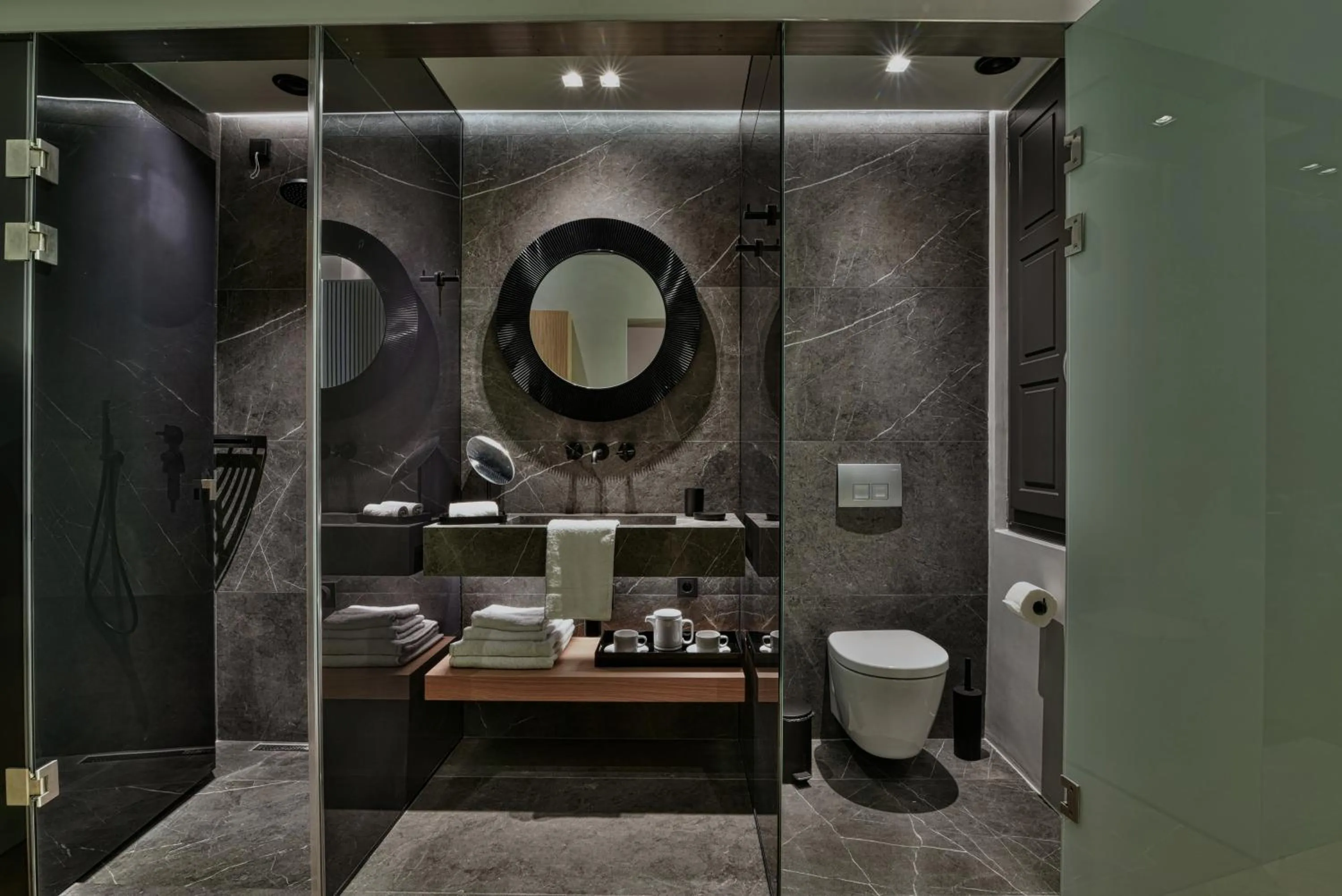 Shower in Nikiou Suites Luxury Residence