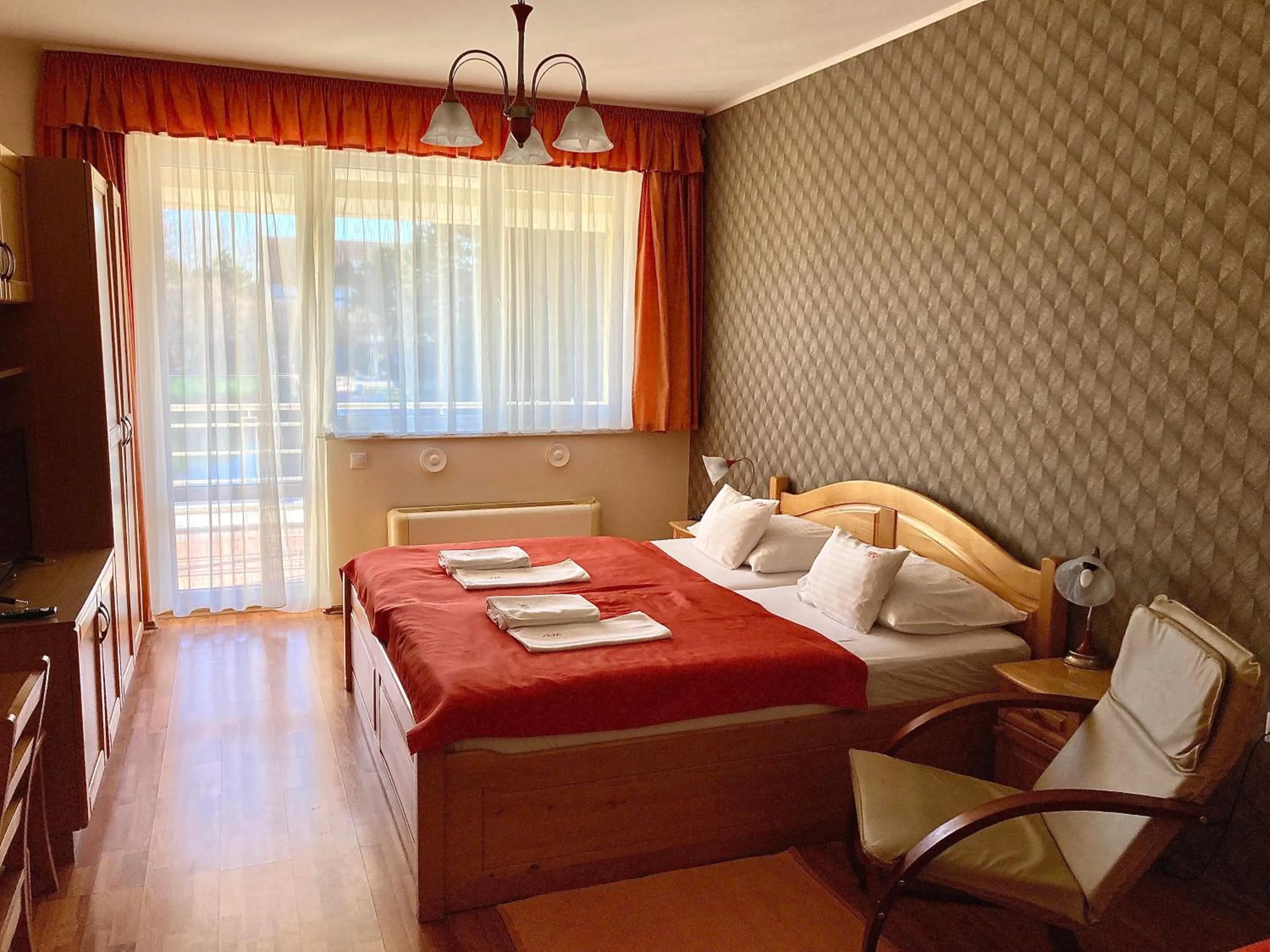 Bed in Hét Vezér Apartmanhotel