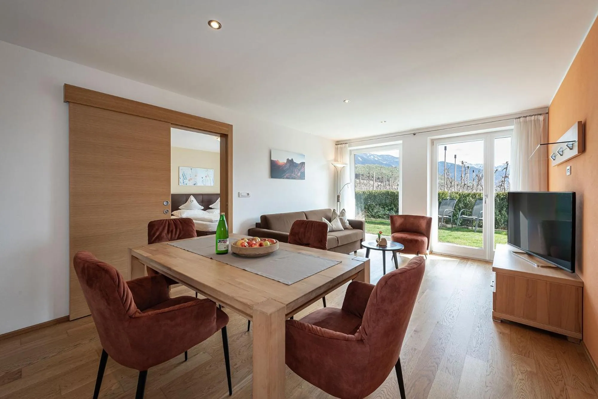 Living room in Tirolerhof - panoramic apartments