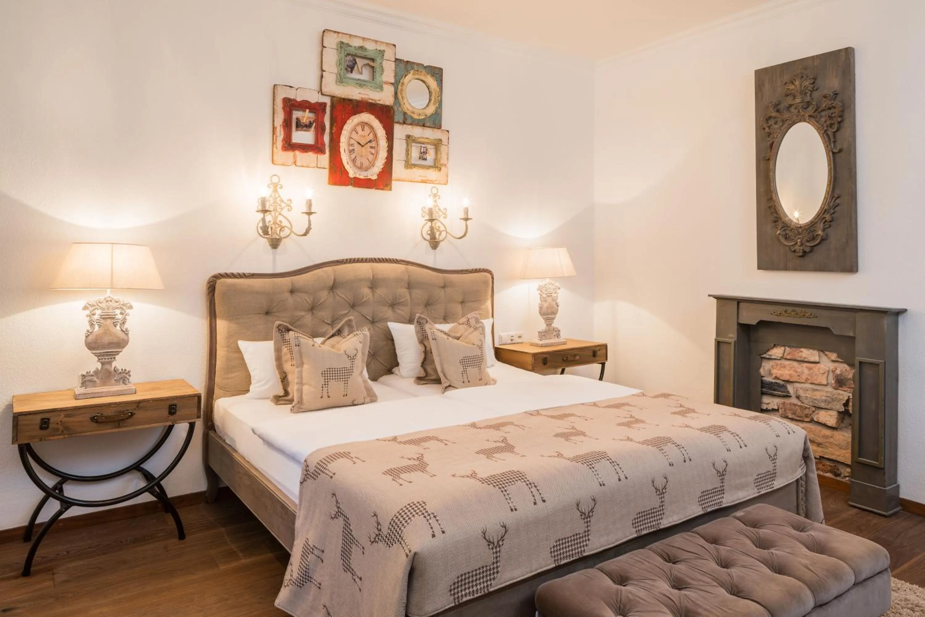 Bed in Parkhotel Adler