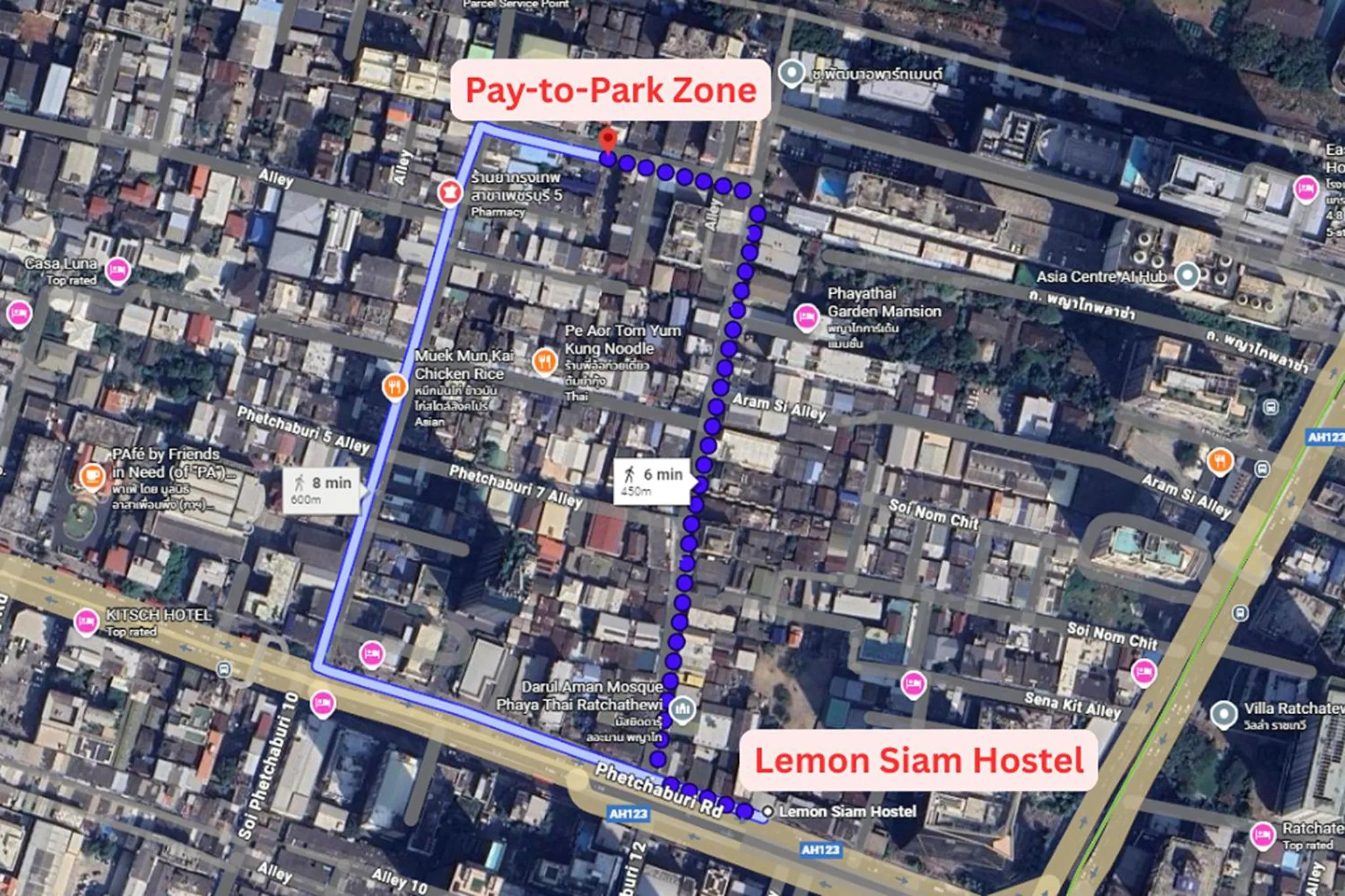 Area and facilities in Lemon Siam Hostel Free Breakfast