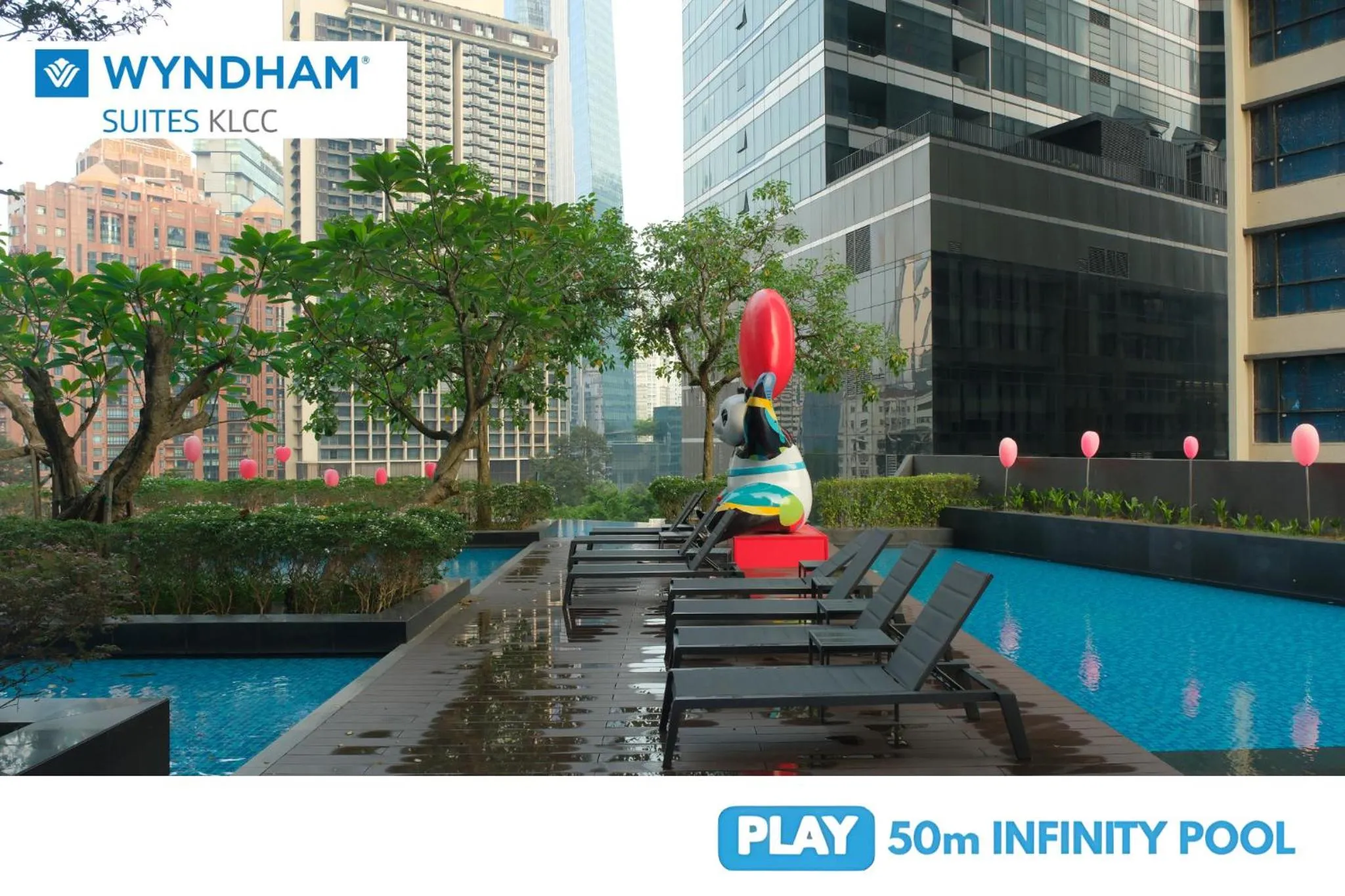 Swimming pool in Wyndham Suites KLCC