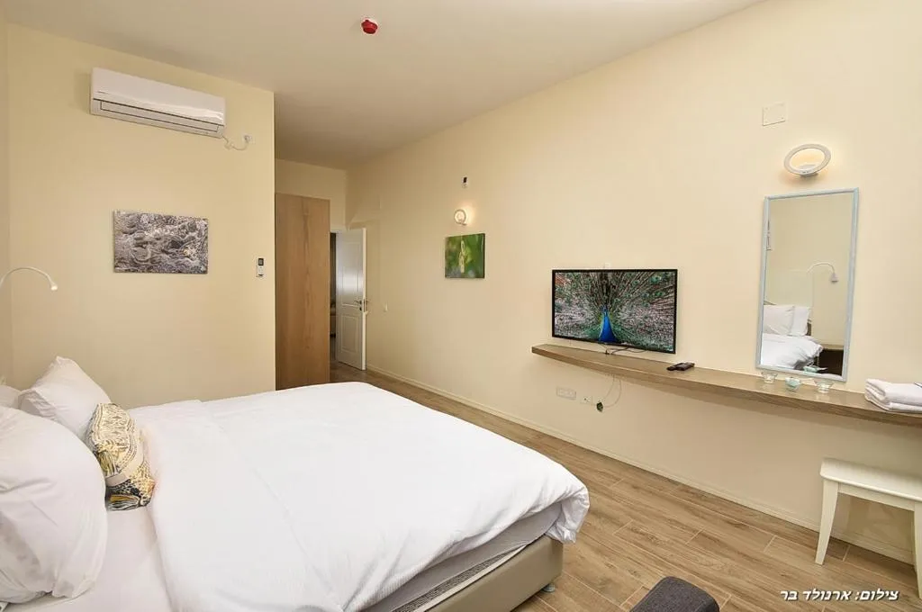 Bed in Lev Hahoresh Boutique Hotel