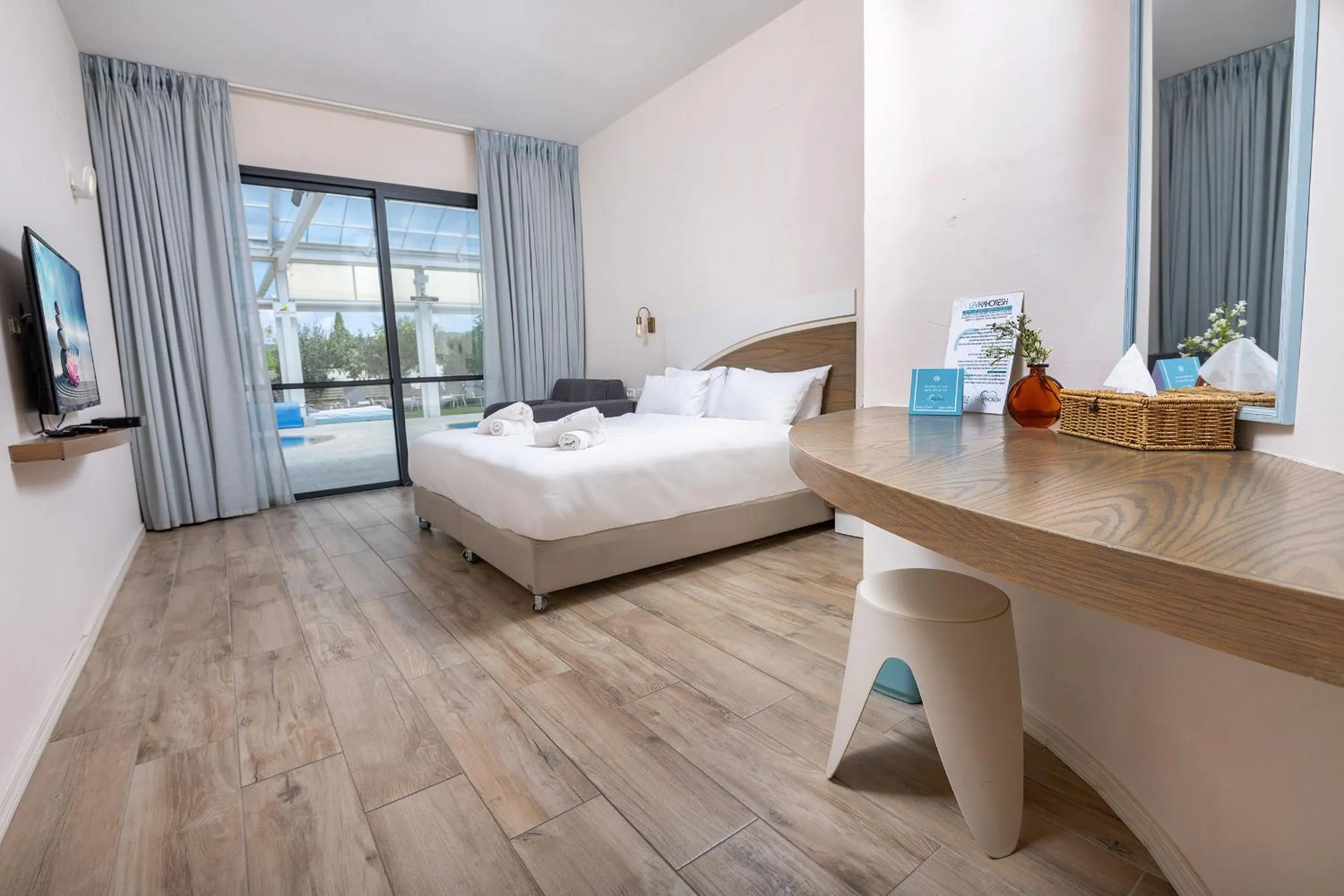 Bed in Lev Hahoresh Boutique Hotel