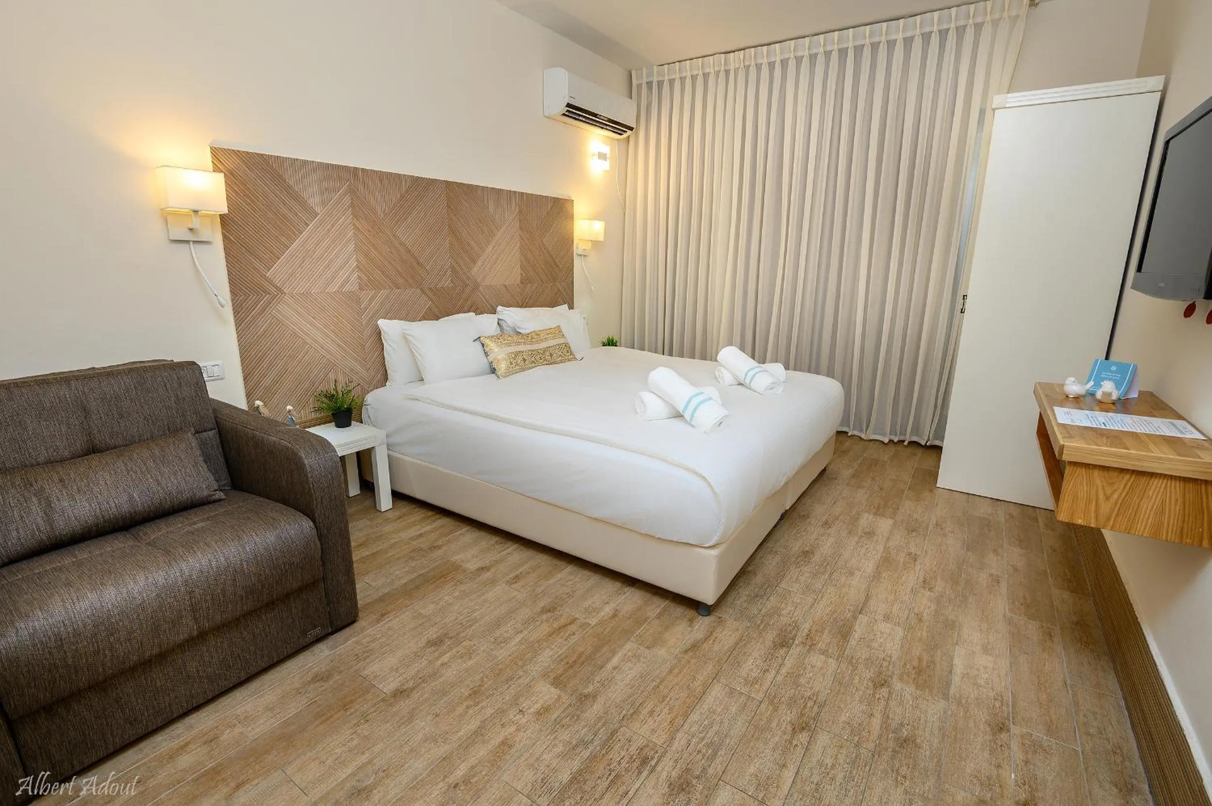 Bed in Lev Hahoresh Boutique Hotel