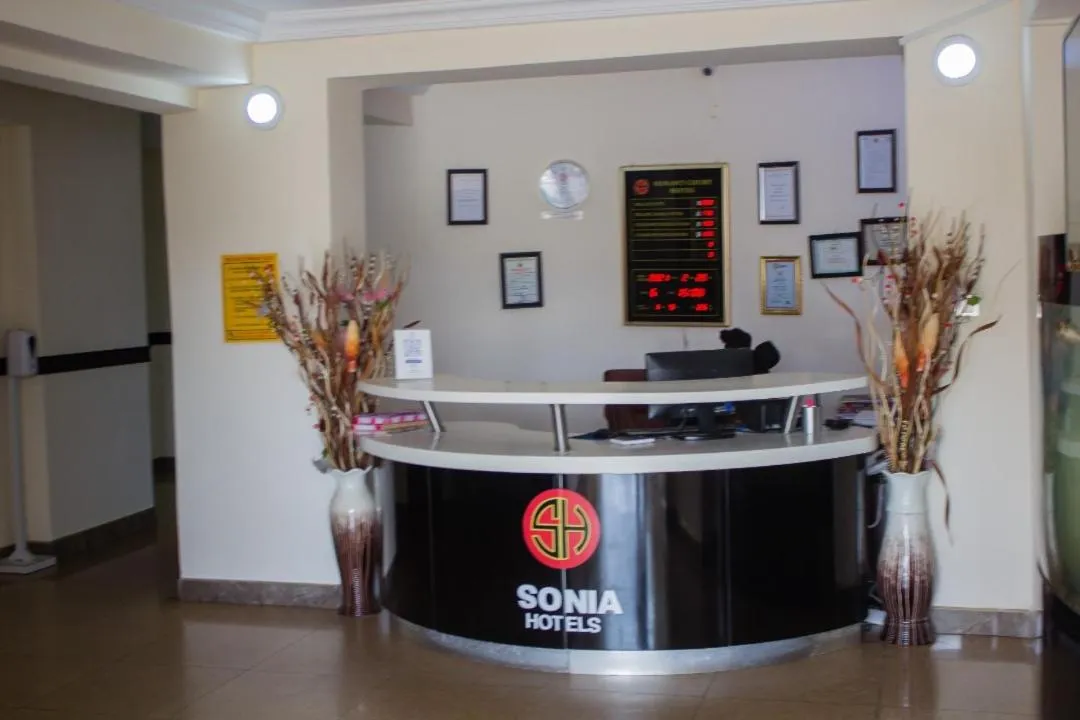 Lobby or reception in Sonia Hotel