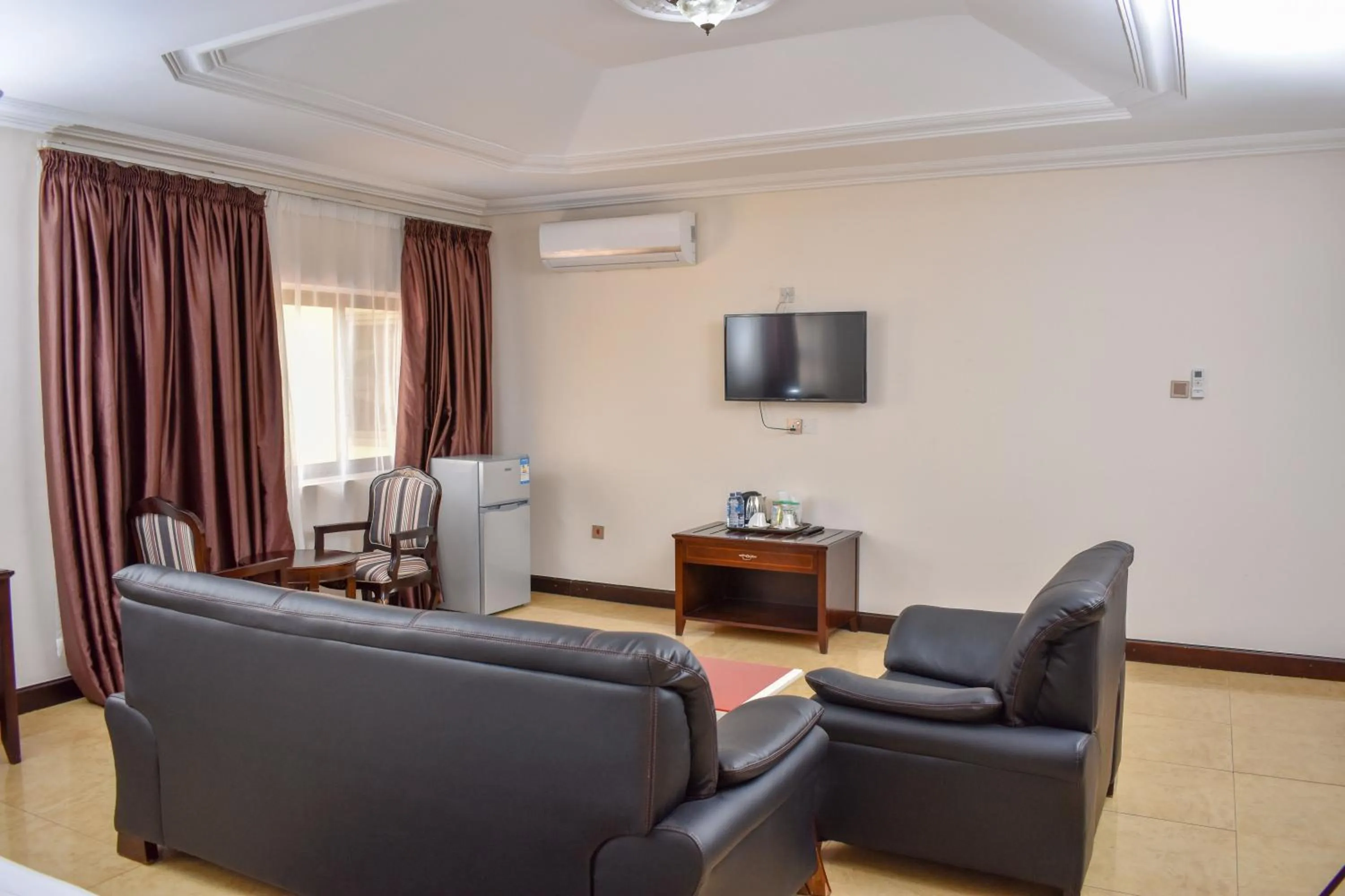 Seating area in Sonia Hotel