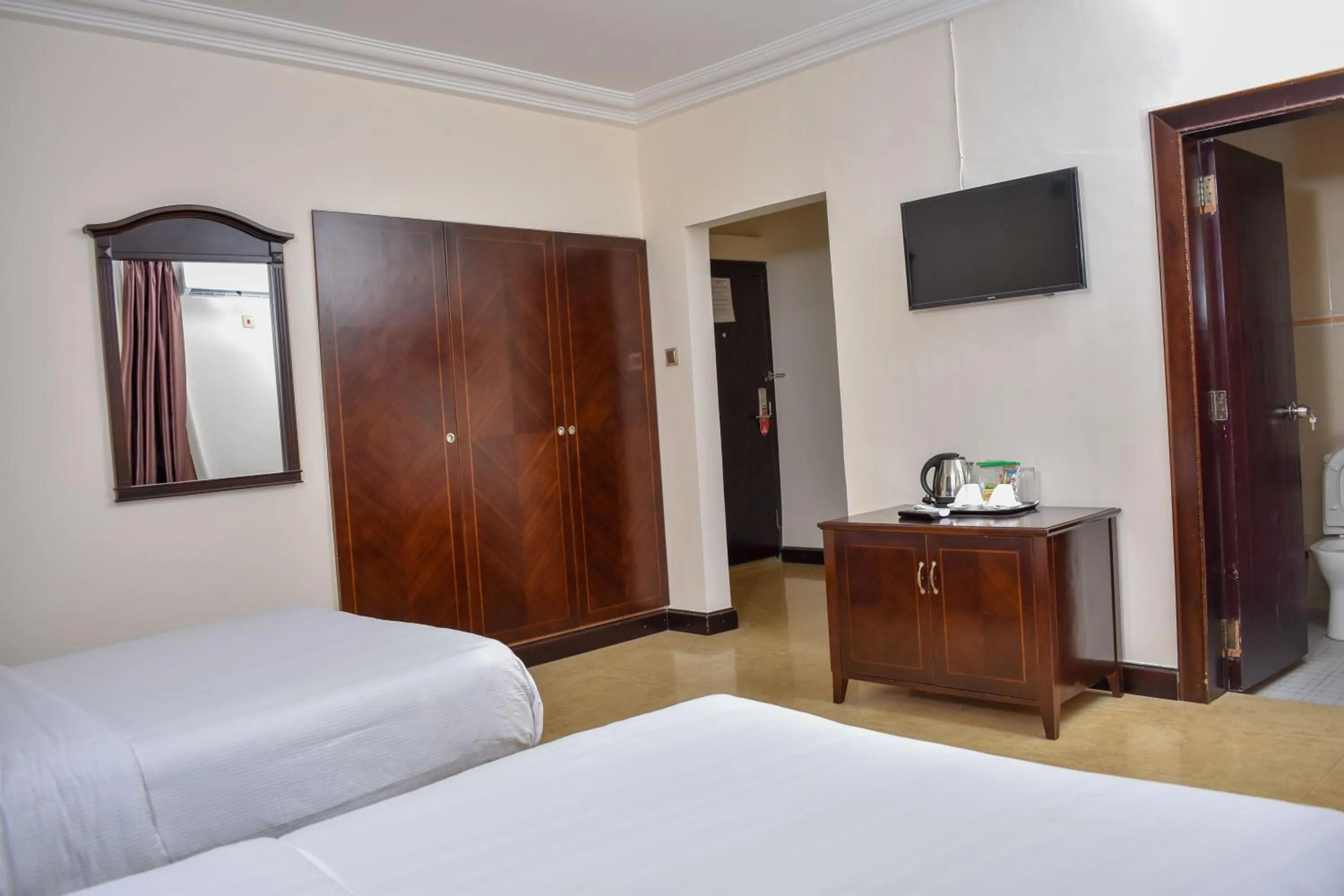 View (from property/room), Bed in Sonia Hotel