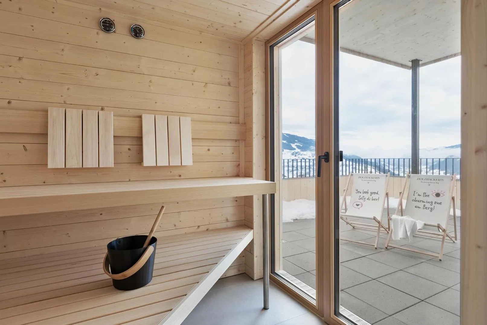 Sauna in Holzhackerin - the charming Haus am Berg