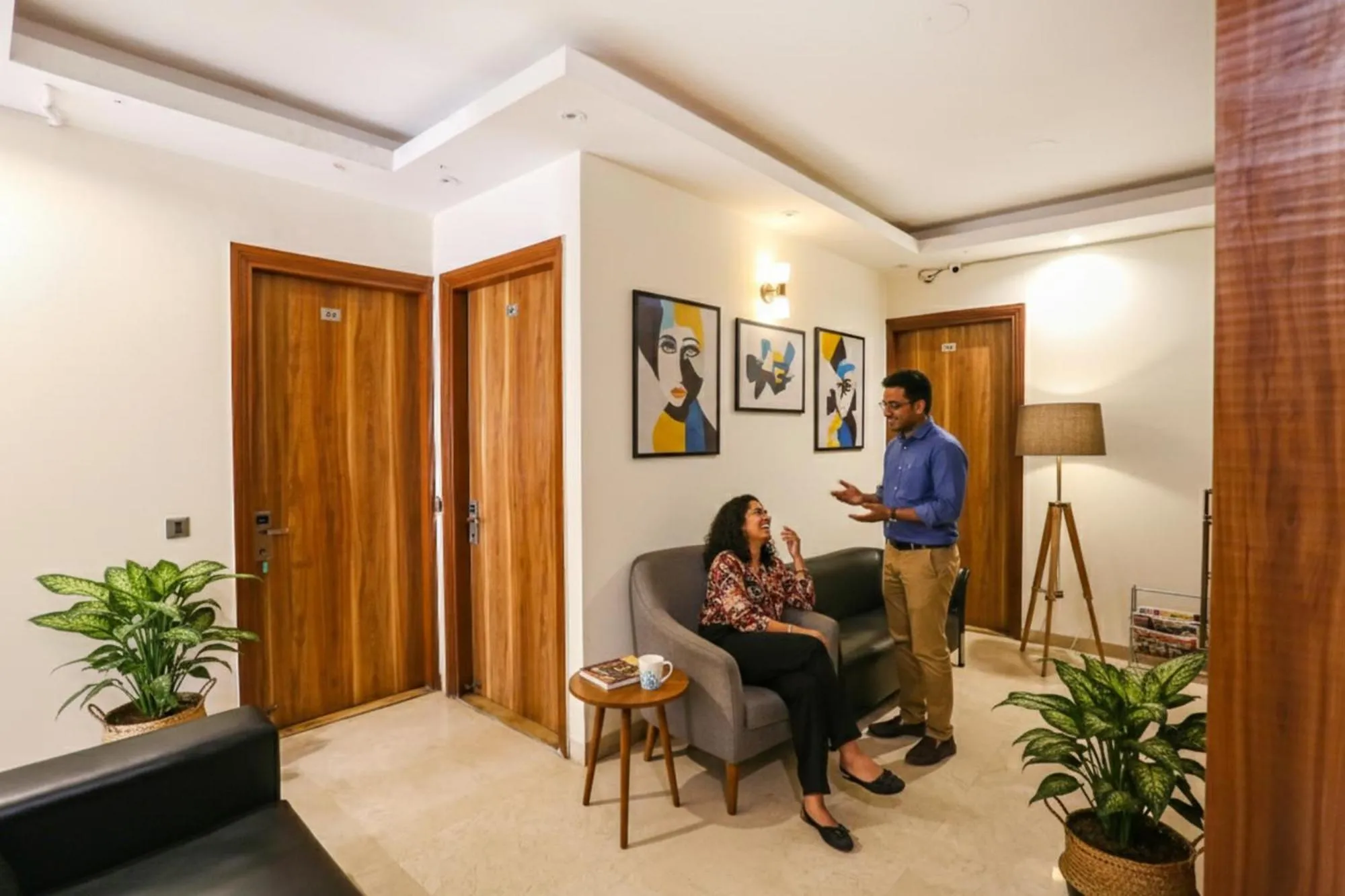 Lobby or reception in FabHotel Royal Touch Patel Nagar