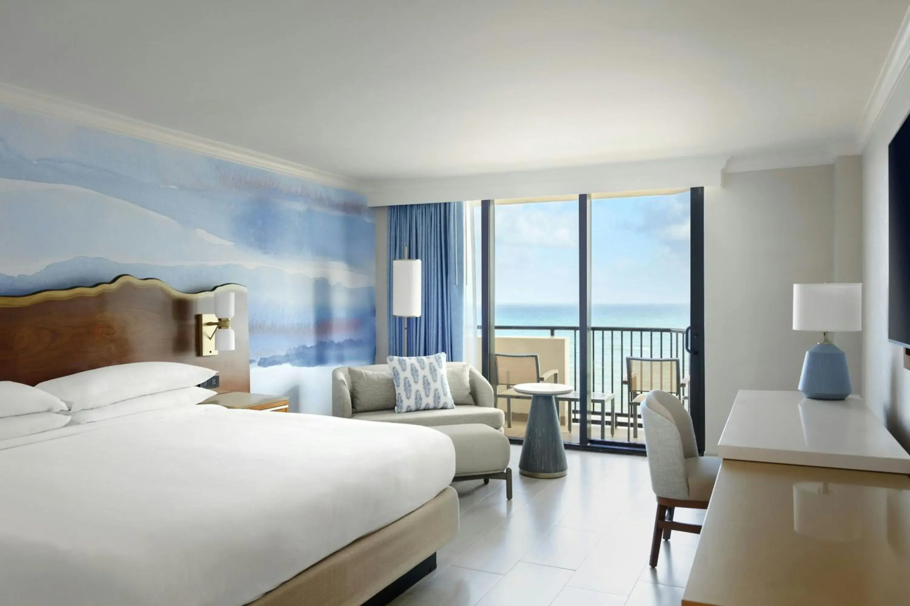 Oceanfront Deluxe King Room with Balcony - Hearing Accessible in Fort Lauderdale Marriott Harbor Beach Resort & Spa Oceanfront Deluxe King Room with Balcony - Hearing Accessible in Fort Lauderdale Marriott Harbor Beach Resort & Spa