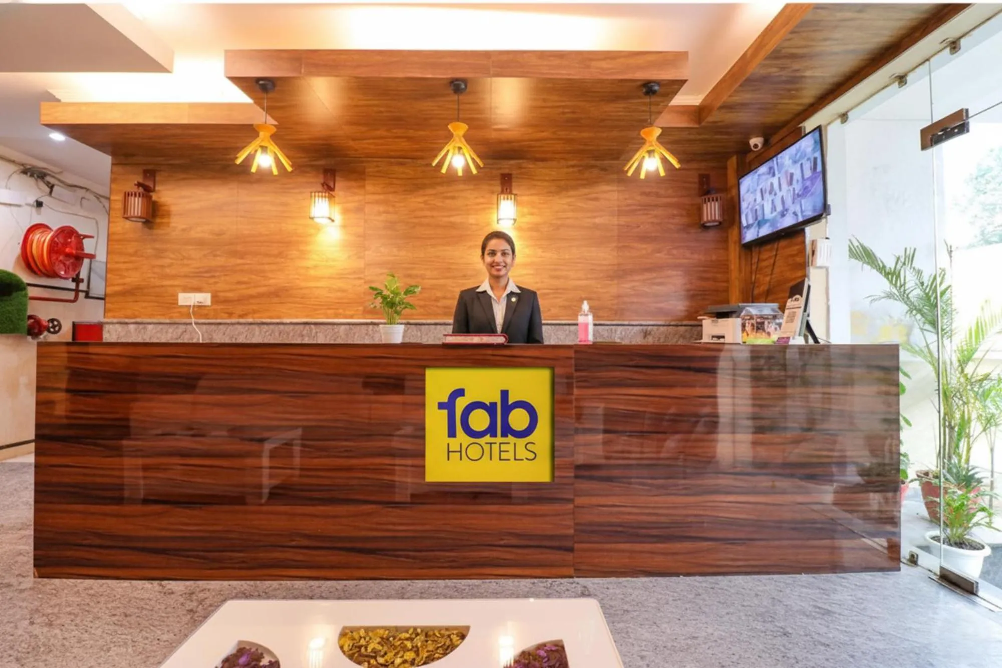 Lobby or reception in FabHotel Elite Peak