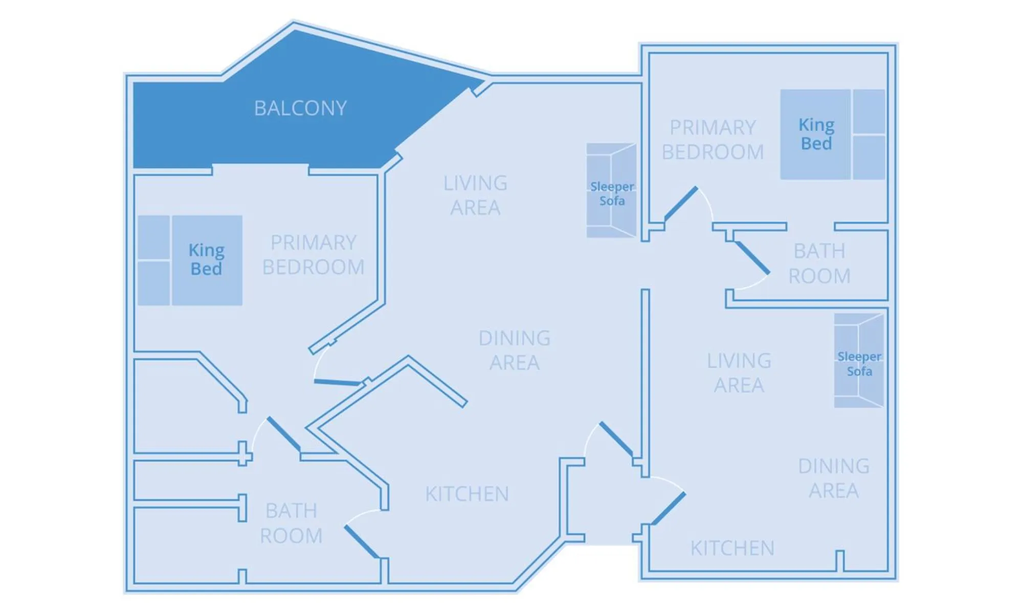 Floor plan in Vacation Village at Bonaventure, Fort Lauderdale