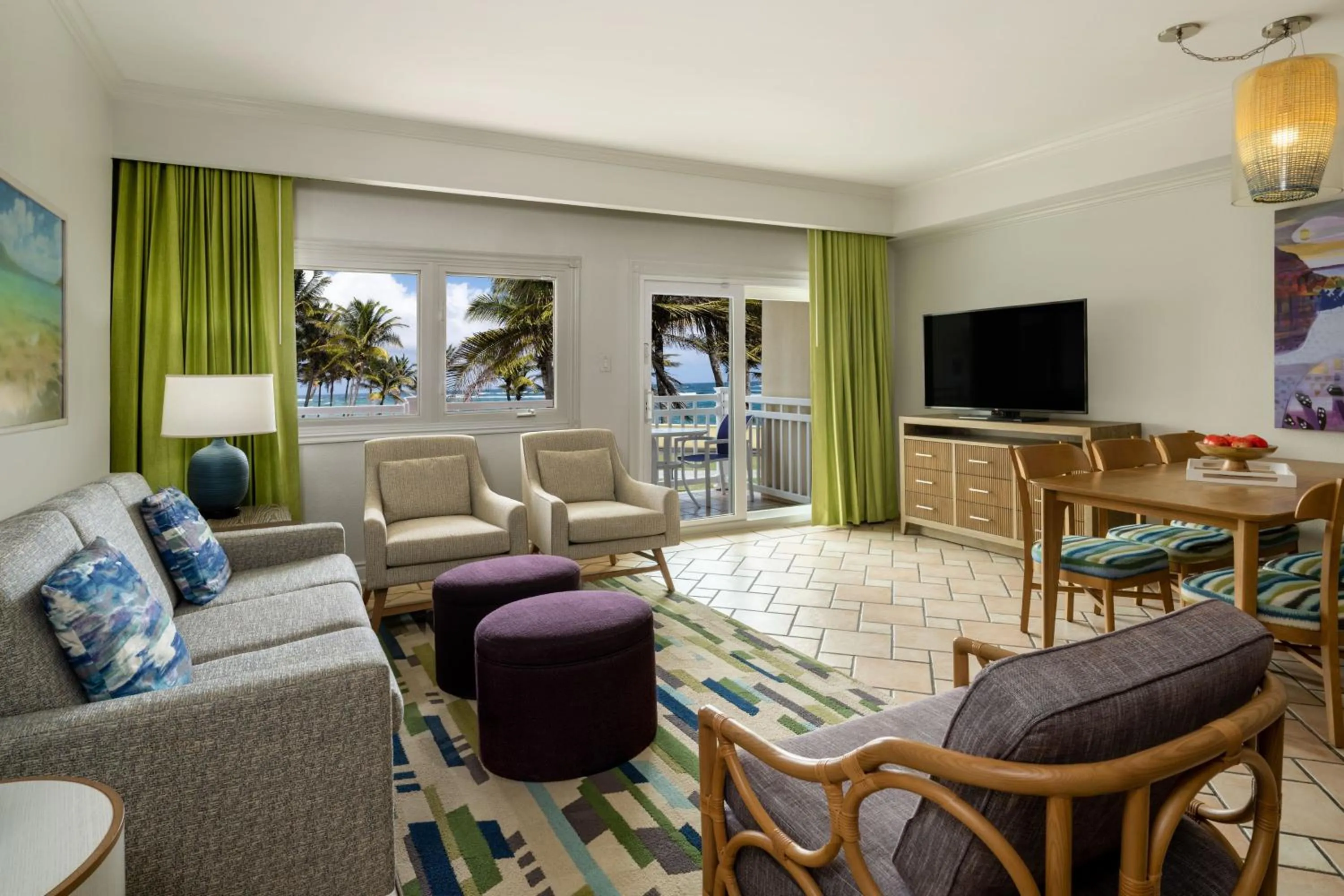 Living room in Marriott St. Kitts Beach Club