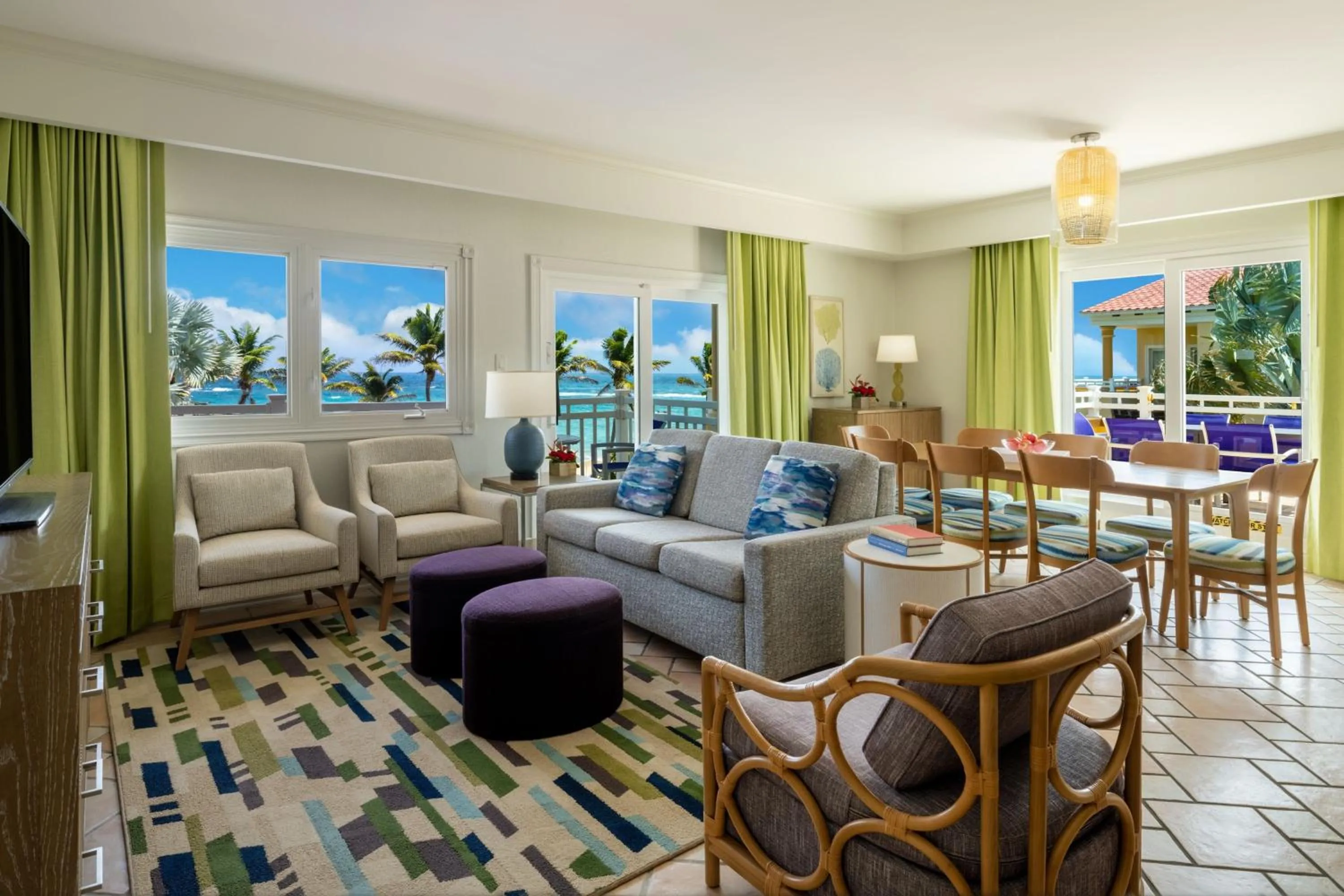 Living room in Marriott St. Kitts Beach Club