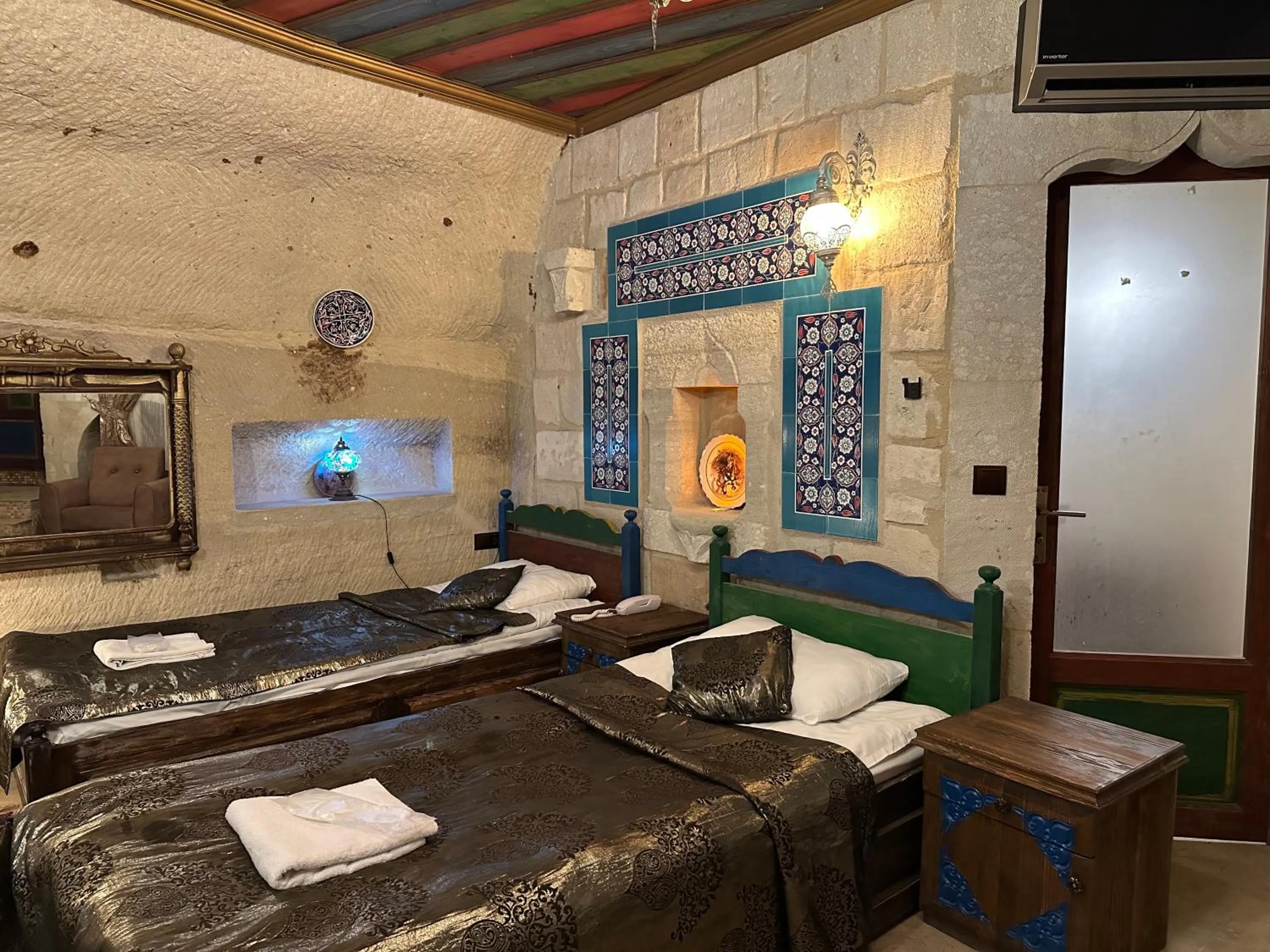 Seating area in Goreme Palace Cave Suites