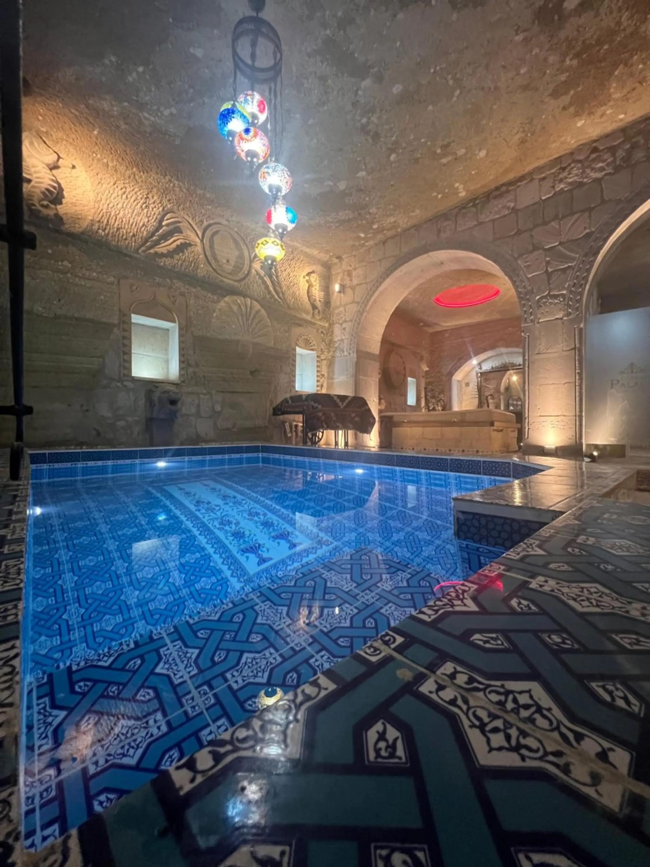 Pool view in Goreme Palace Cave Suites