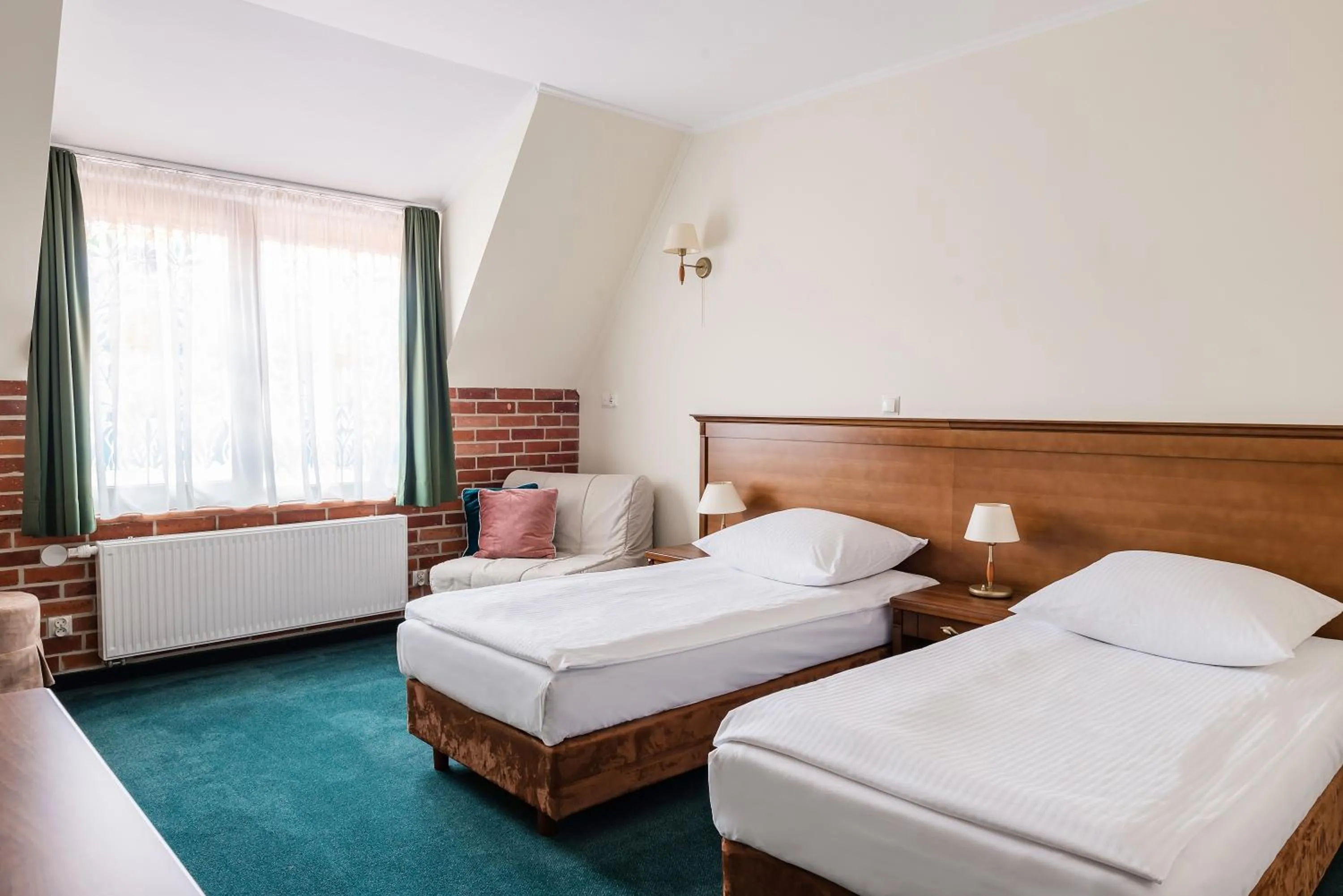 Bed in Hotel Szymbark