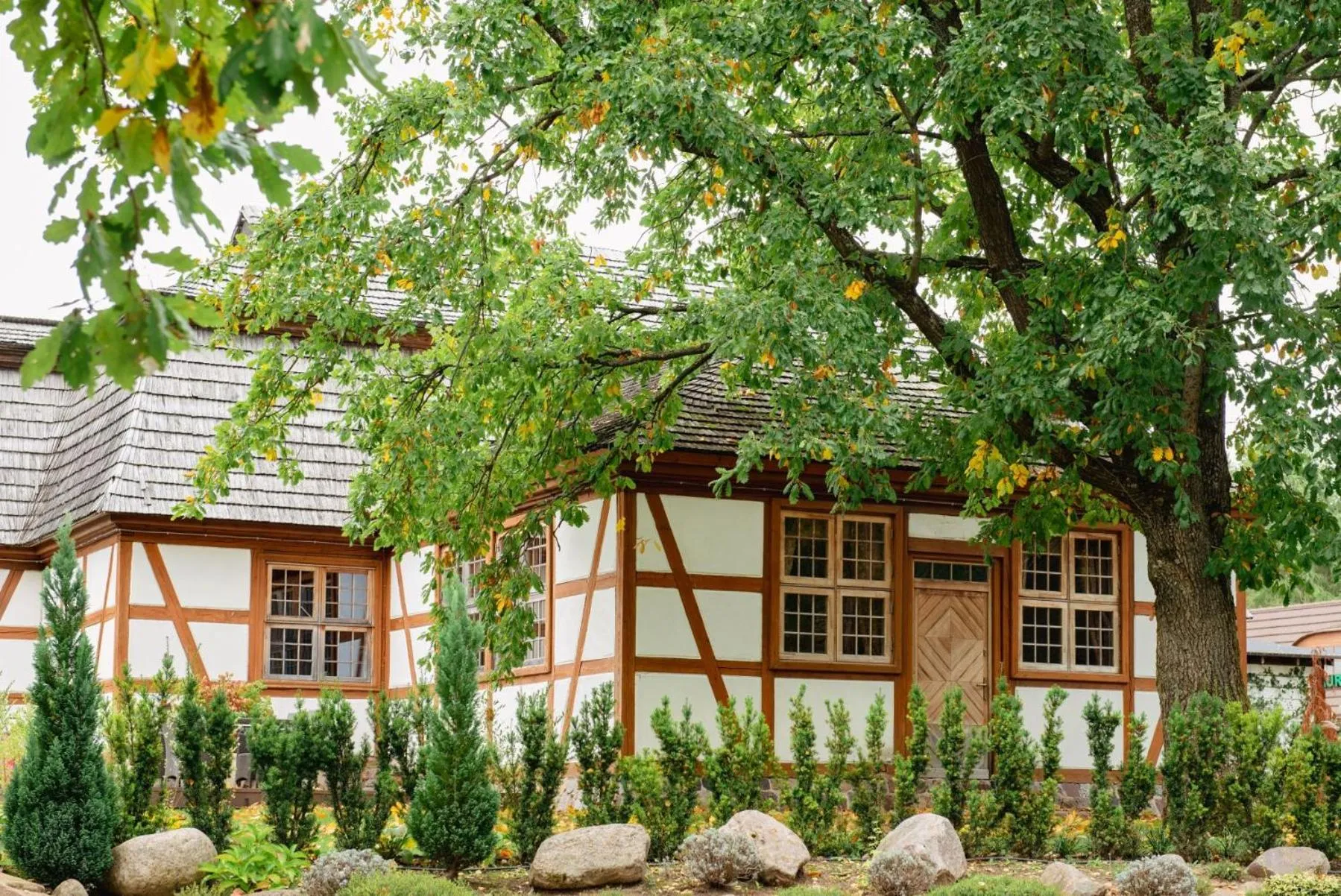 Garden in Hotel Szymbark