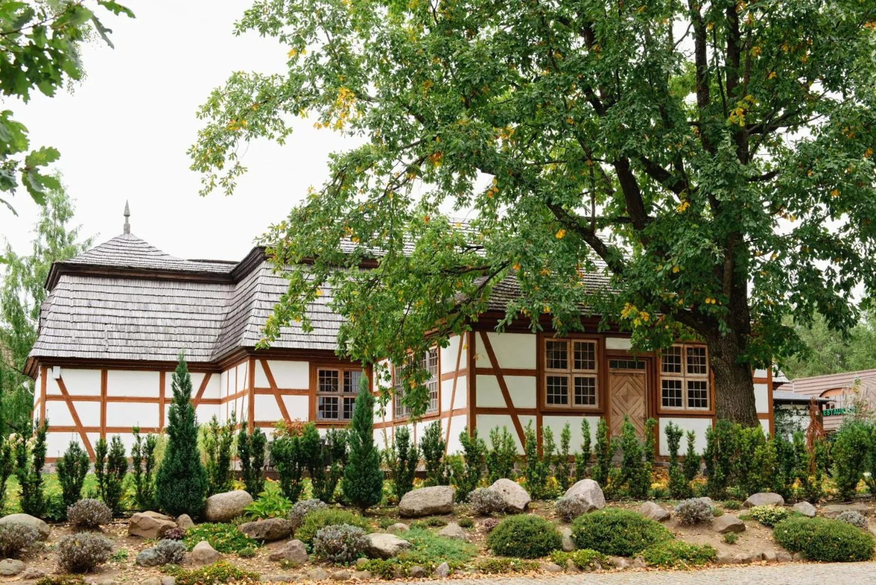 Garden in Hotel Szymbark