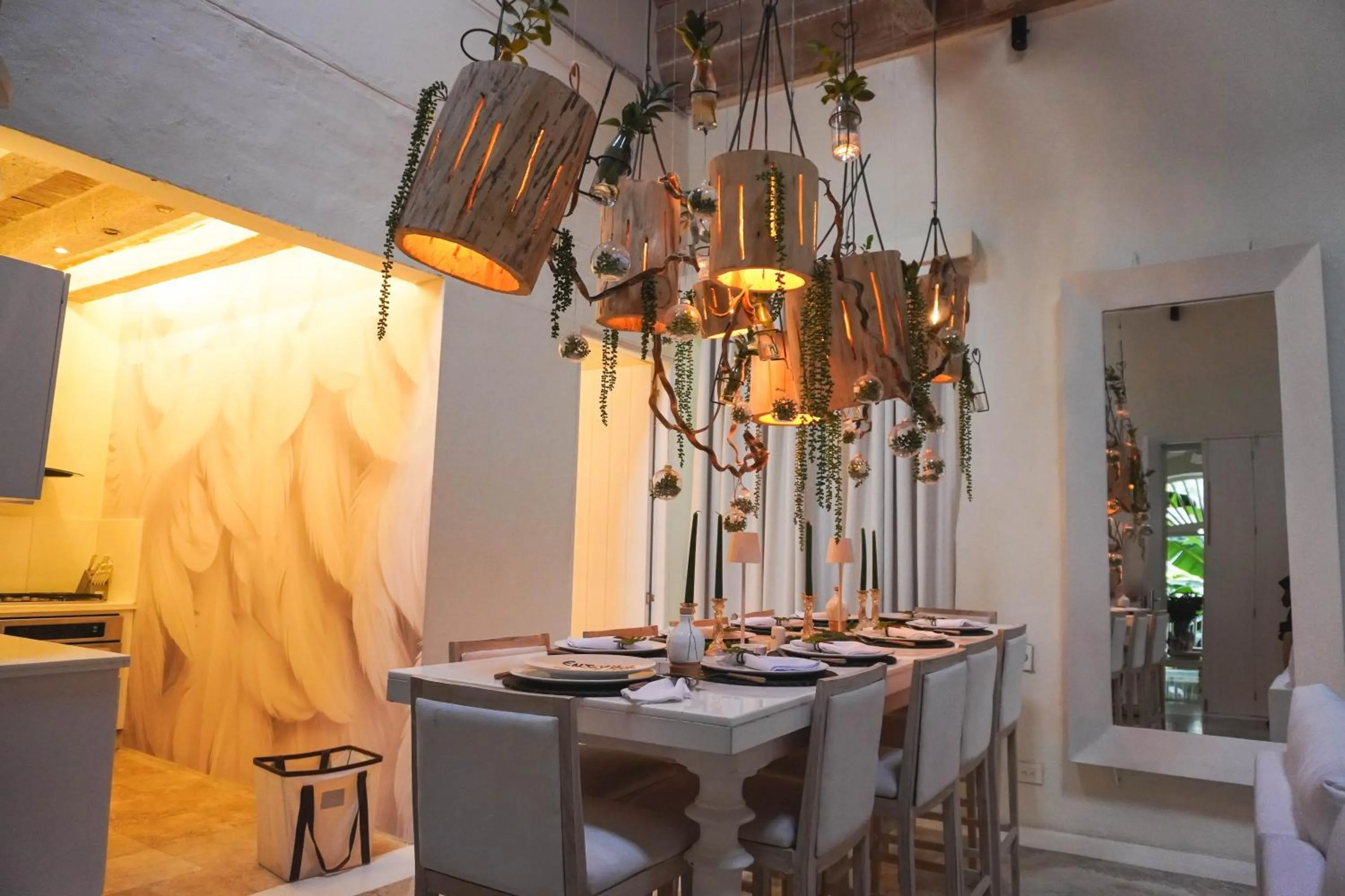Dining area in Casa Diluca Cartagena Hotel Boutique
