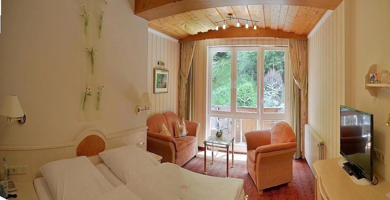 Photo of the whole room, Bed in Hotel Zum weißen Stein