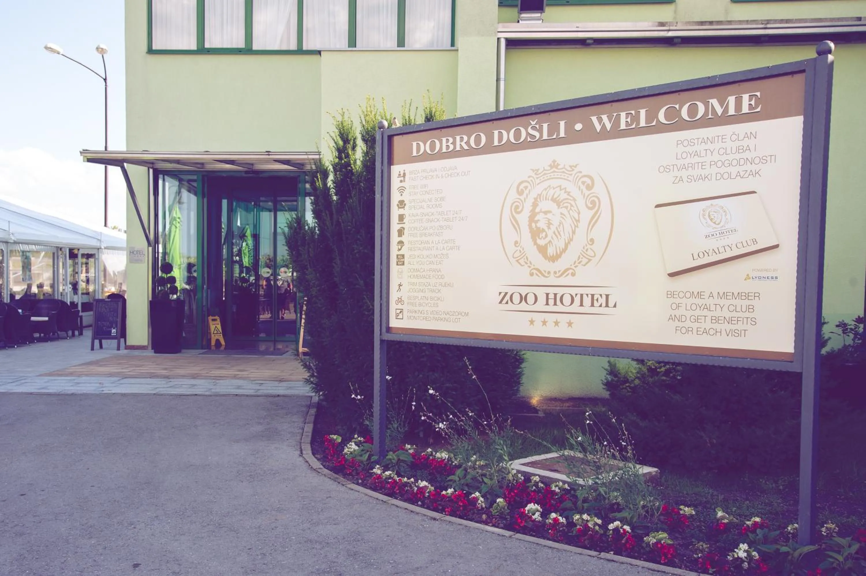 Off site in ZOO hotel