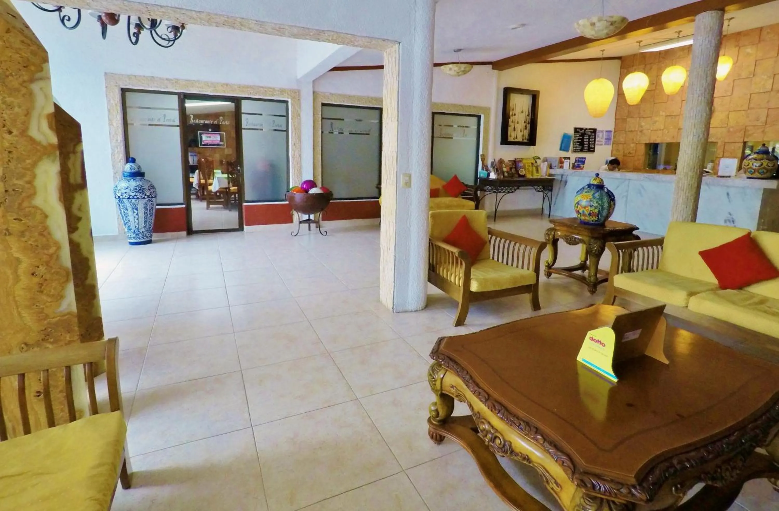 Living room in Hotel Las Golondrinas