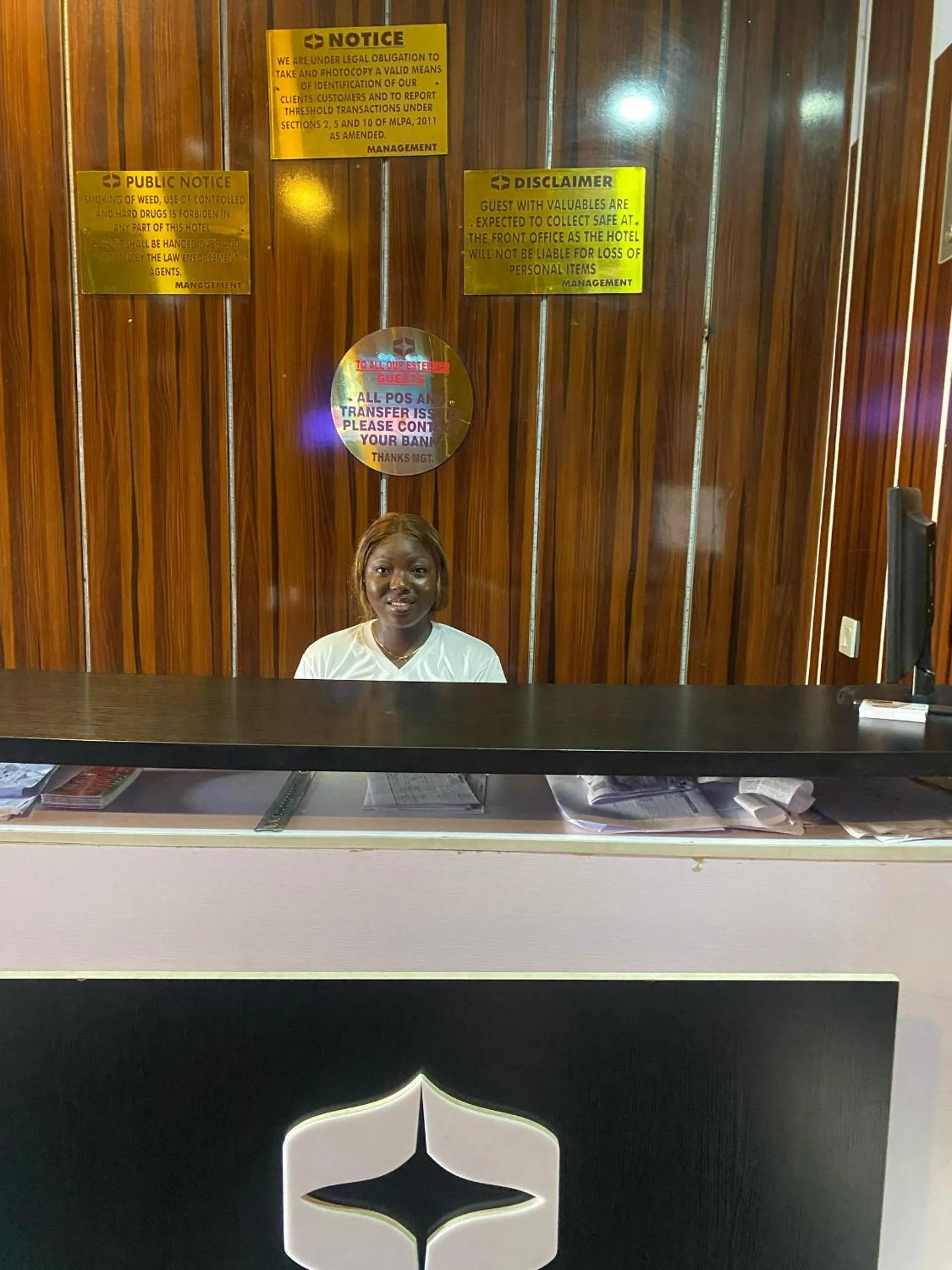 Lobby or reception in Presken Hotel Castle, Opebi Lagos