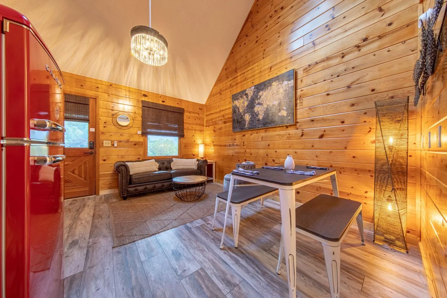 Living room in Mount Mitchell Eco Retreat