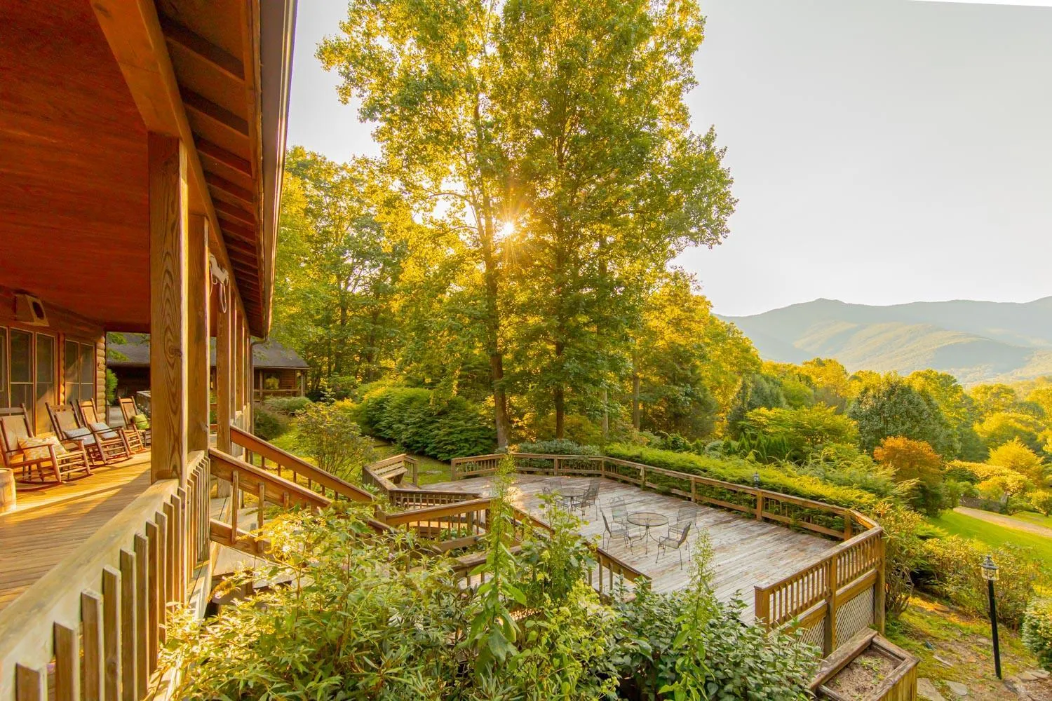 Patio in Mount Mitchell Eco Retreat